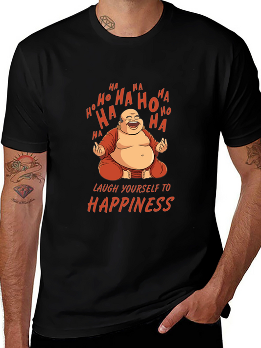 Laughing Buddha Graphic Tee - Happiness