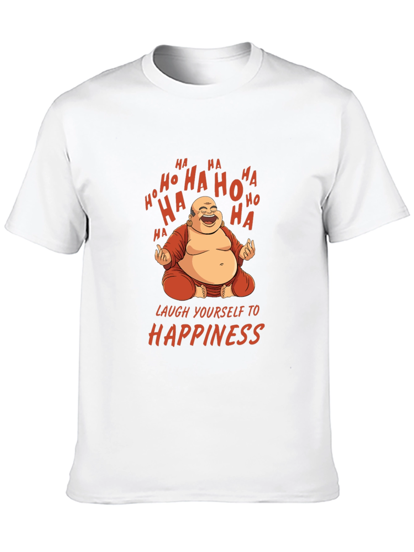 Laughing Buddha Graphic Tee - Happiness