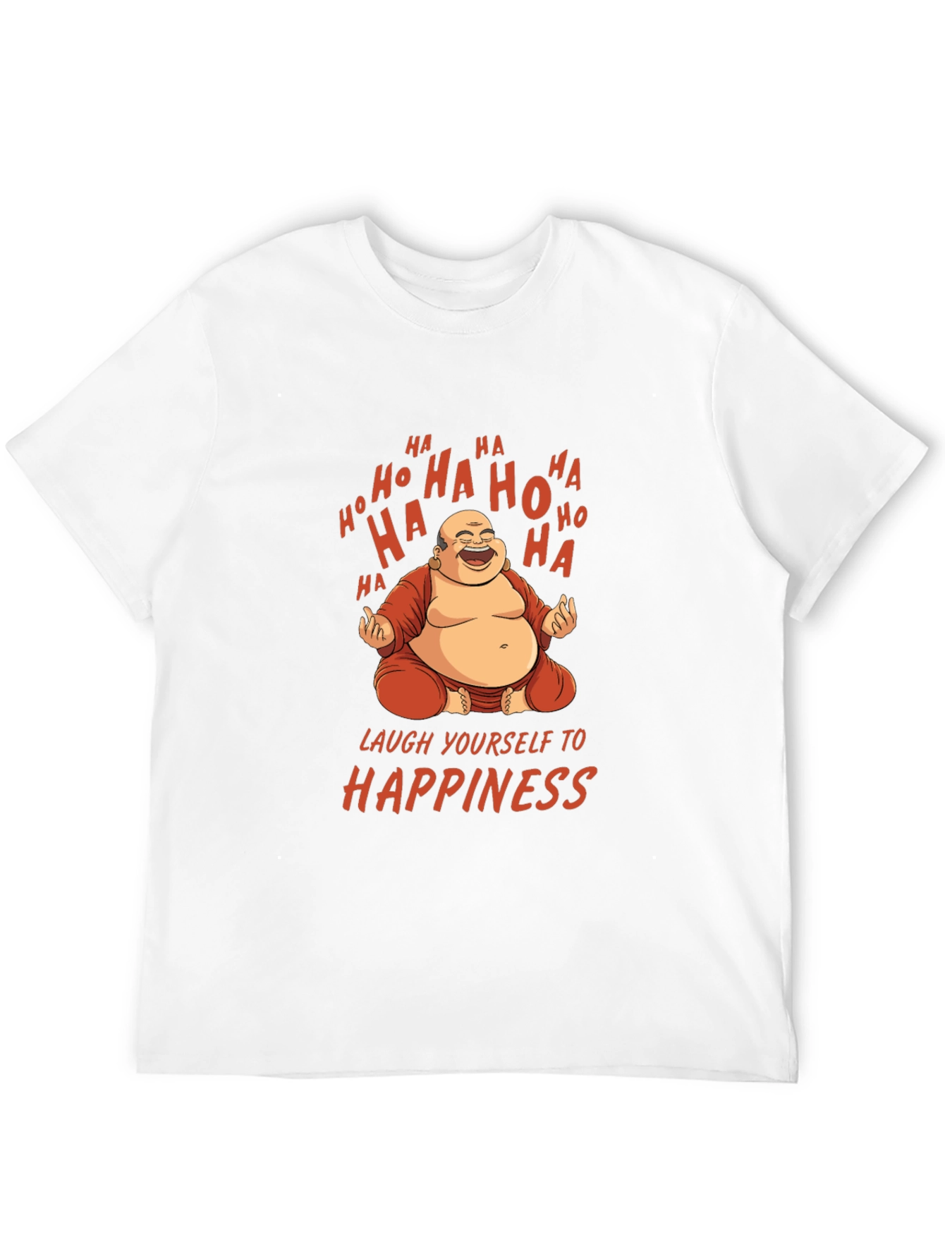 Laughing Buddha Graphic Tee - Happiness