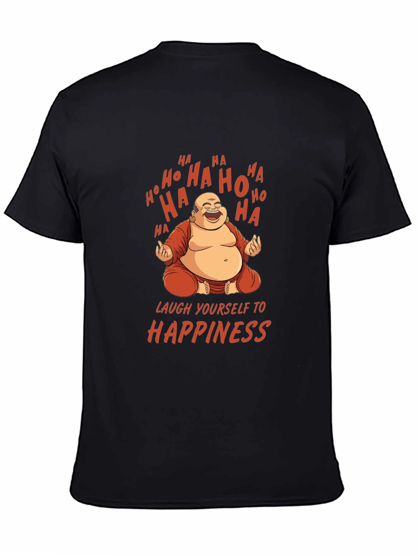 Laughing Buddha Graphic Tee - Happiness