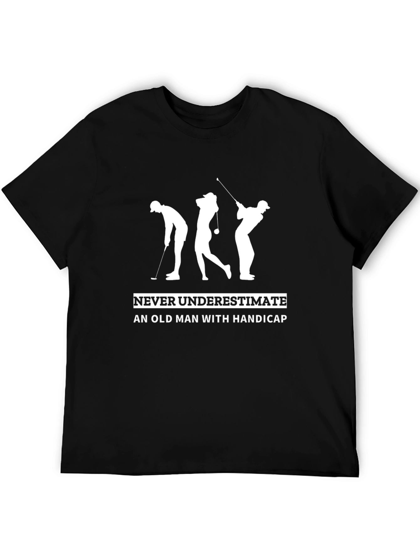 Golfing Old Man Funny T-Shirt