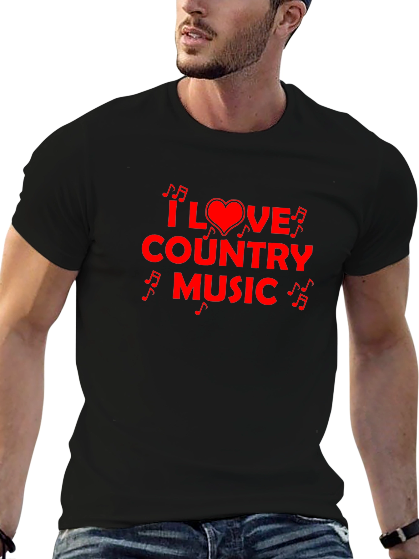 I Love Country Music Graphic T-Shirt
