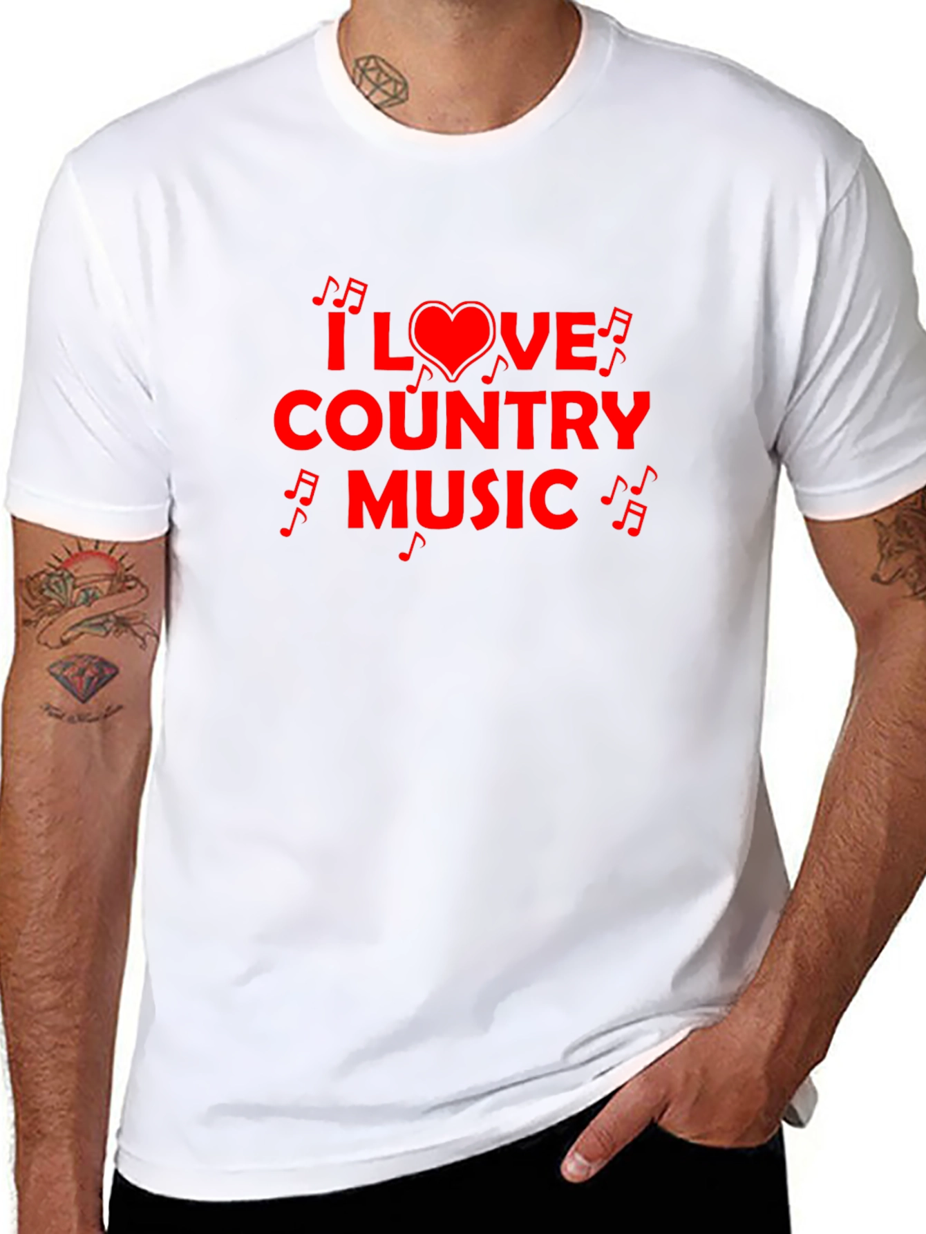 I Love Country Music Graphic T-Shirt