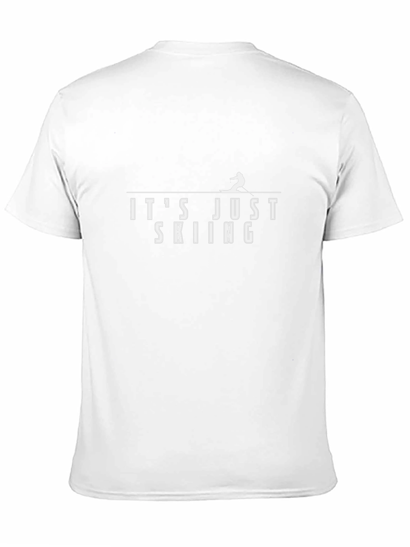 Its Just Skiing Tee - Stylish Black T-Shirt