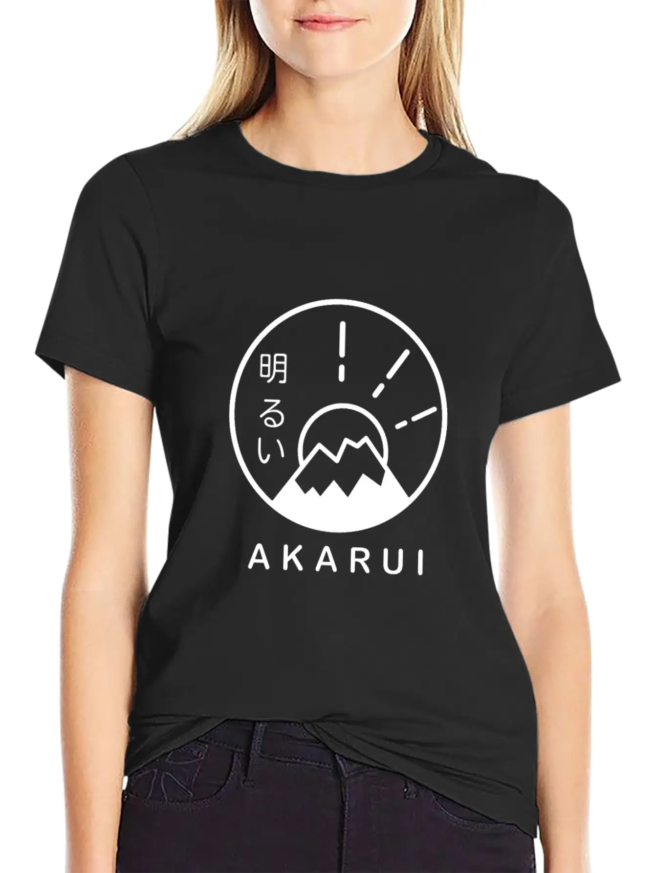 Akurai Fuji Minimal Design Unisex Casual T-Shirt – Clean Design For Daily Comfort