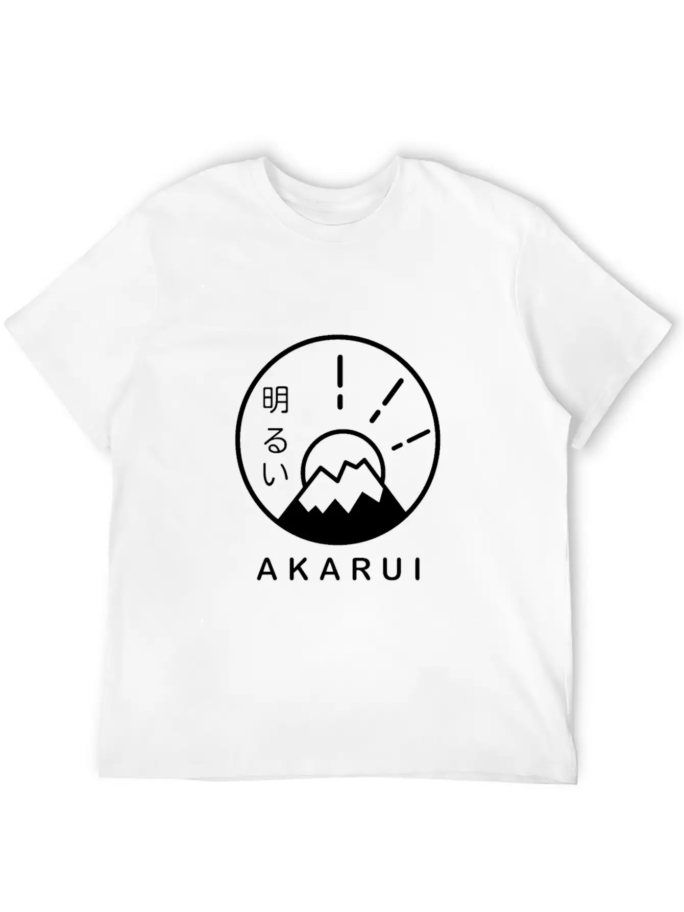 Akurai Fuji Minimal Design Unisex Casual T-Shirt – Clean Design For Daily Comfort