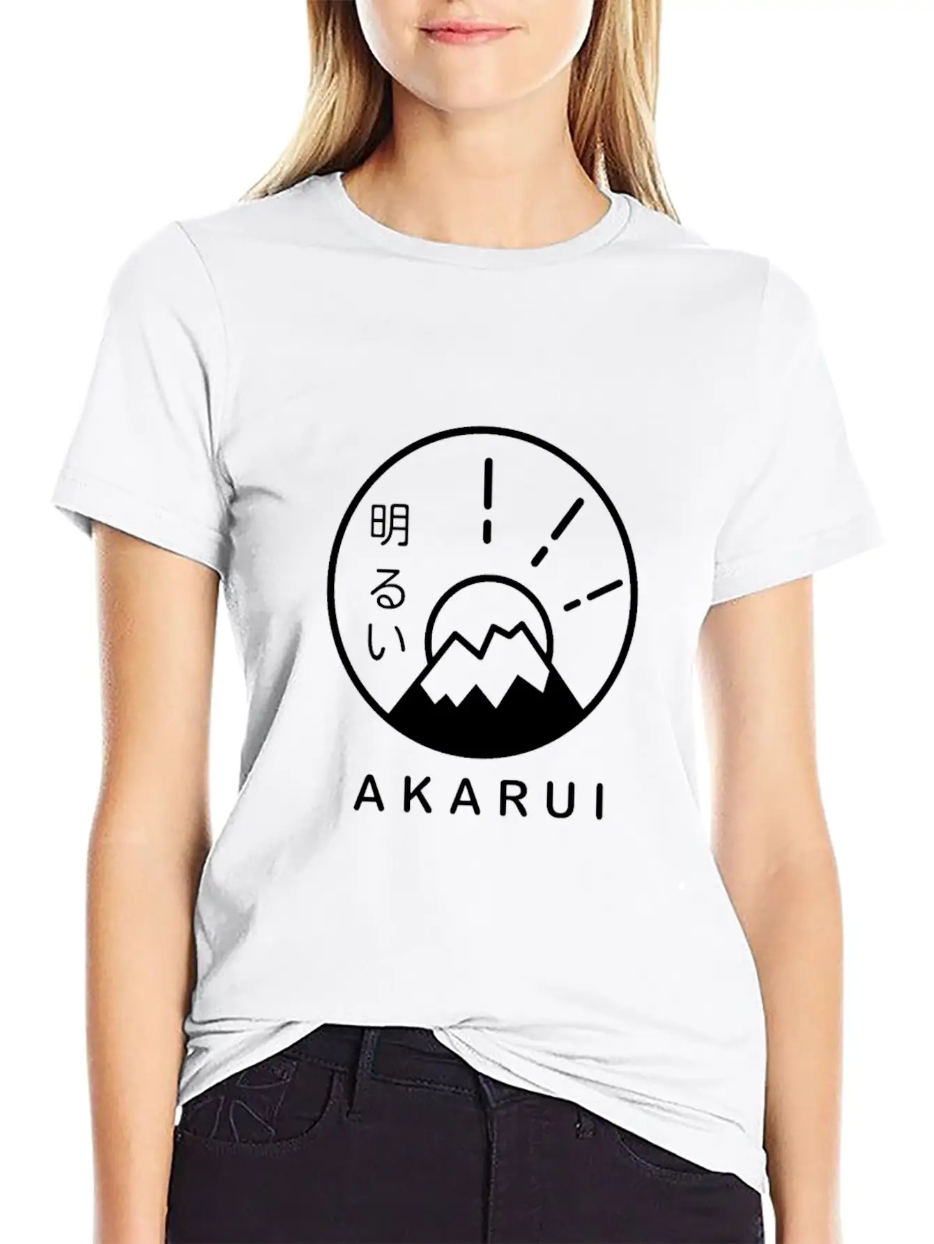 Akurai Fuji Minimal Design Unisex Casual T-Shirt – Clean Design For Daily Comfort