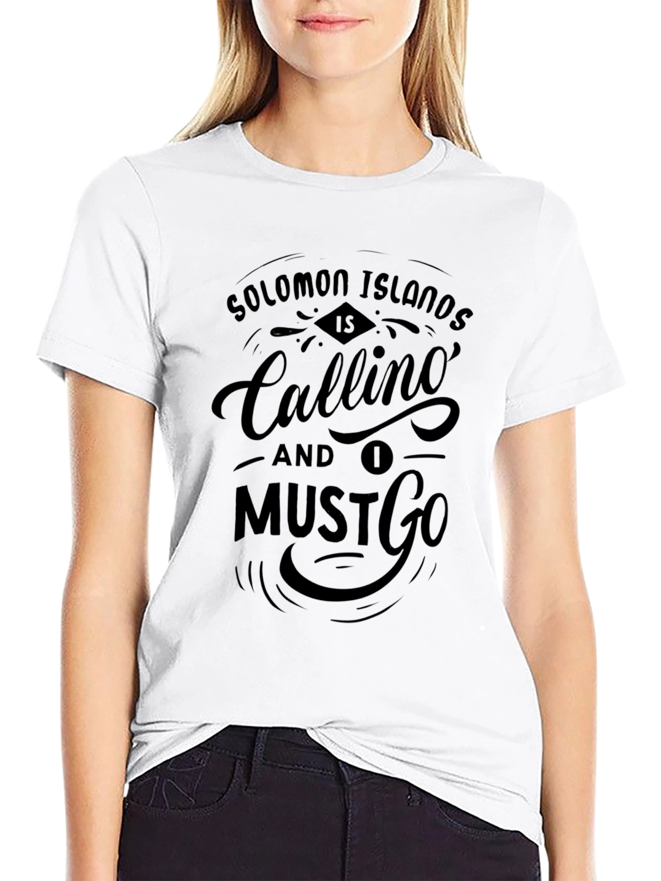 Solomon Islands Calling Black T-Shirt