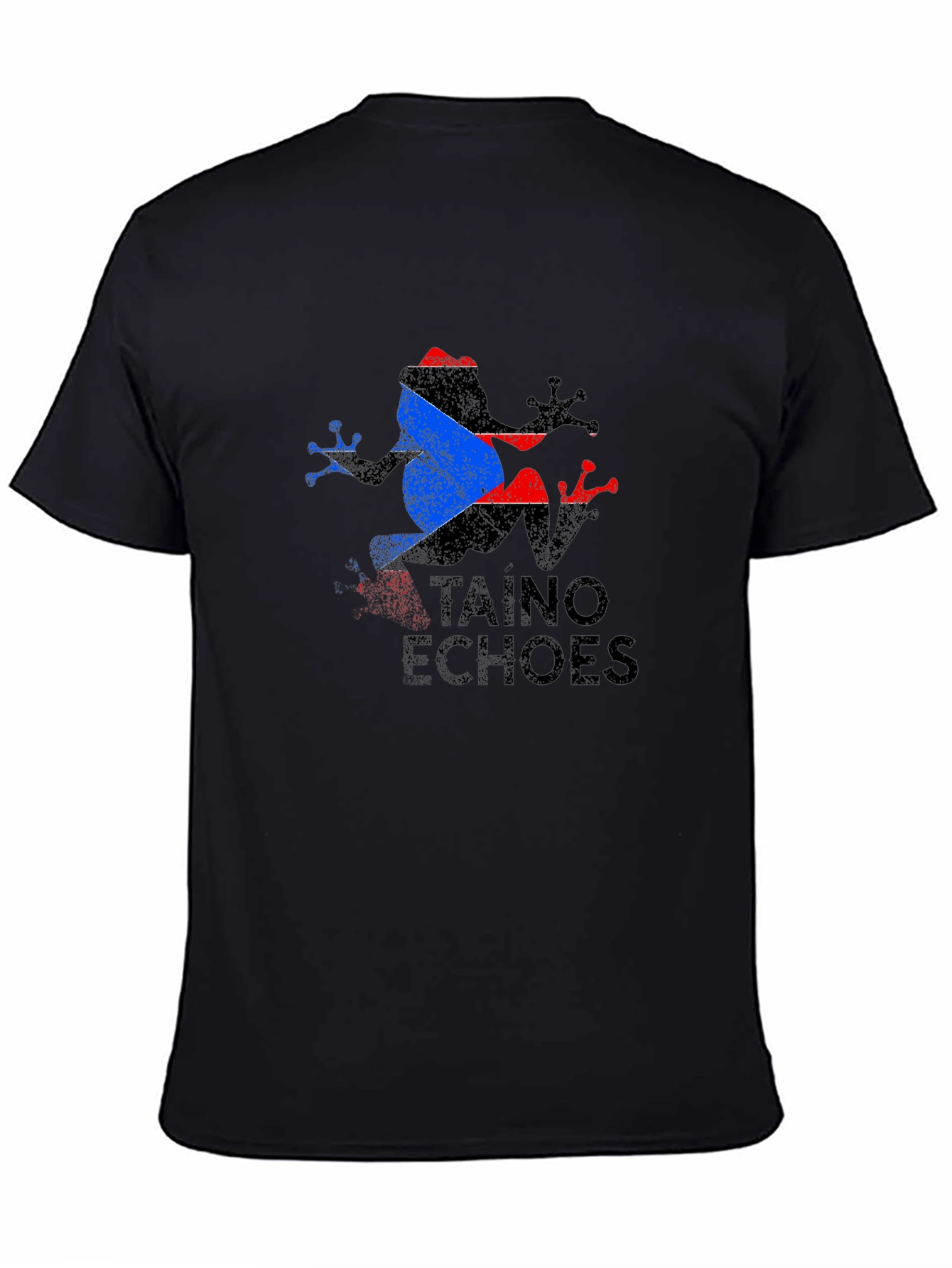 Taino Echoes Frog Black T-Shirt