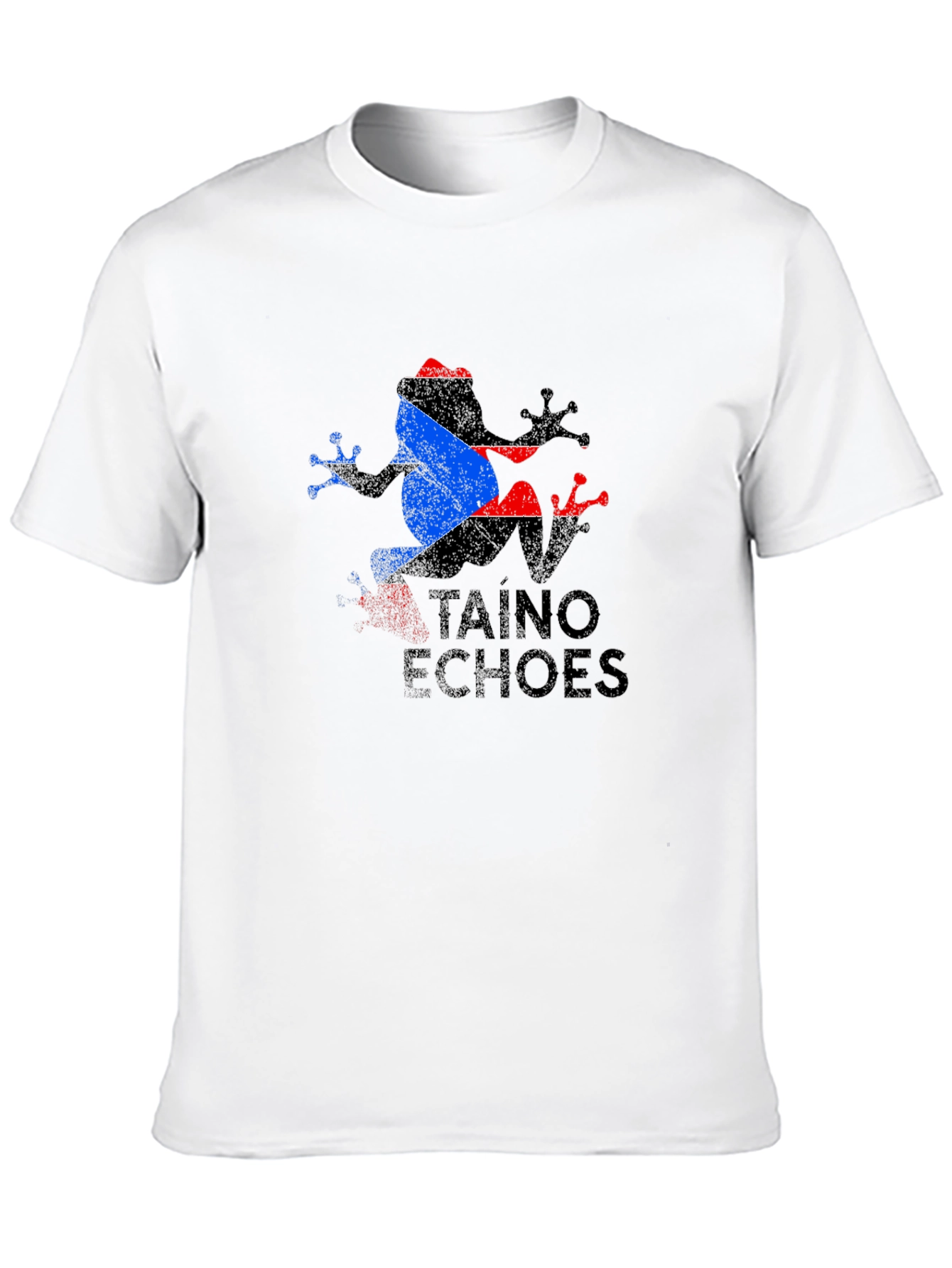Taino Echoes Frog Black T-Shirt