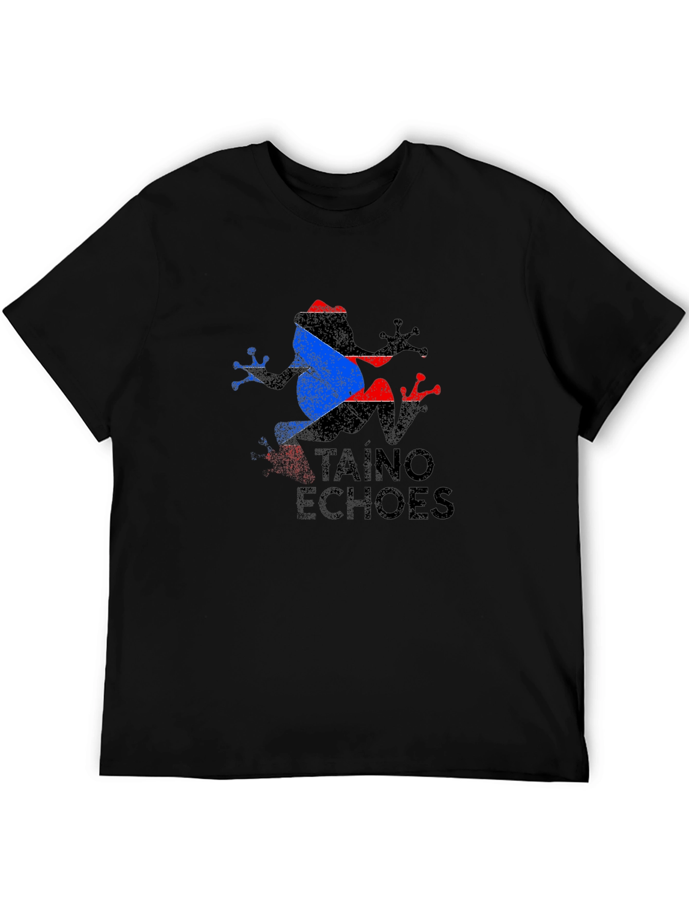 Taino Echoes Frog Black T-Shirt