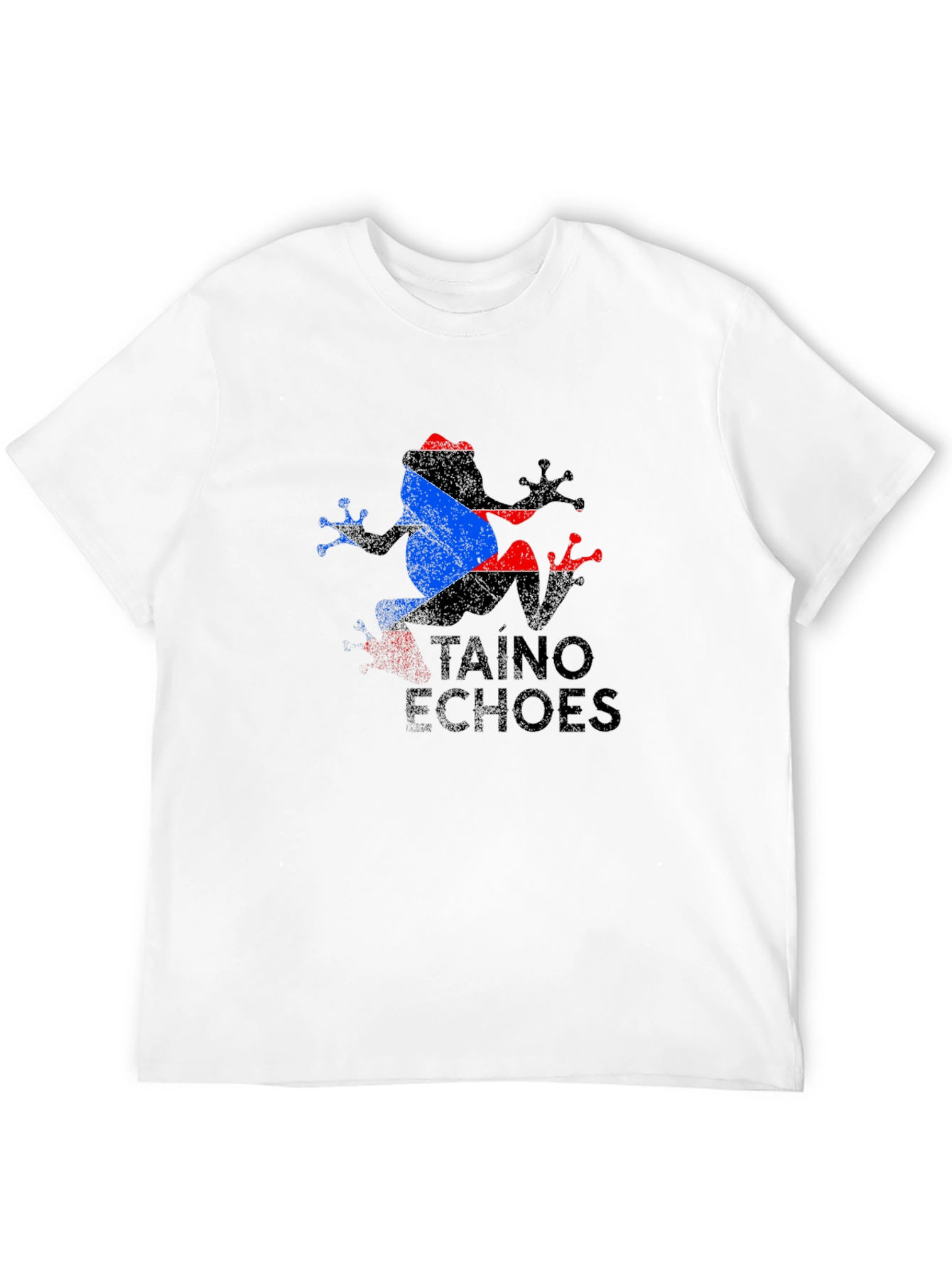 Taino Echoes Frog Black T-Shirt