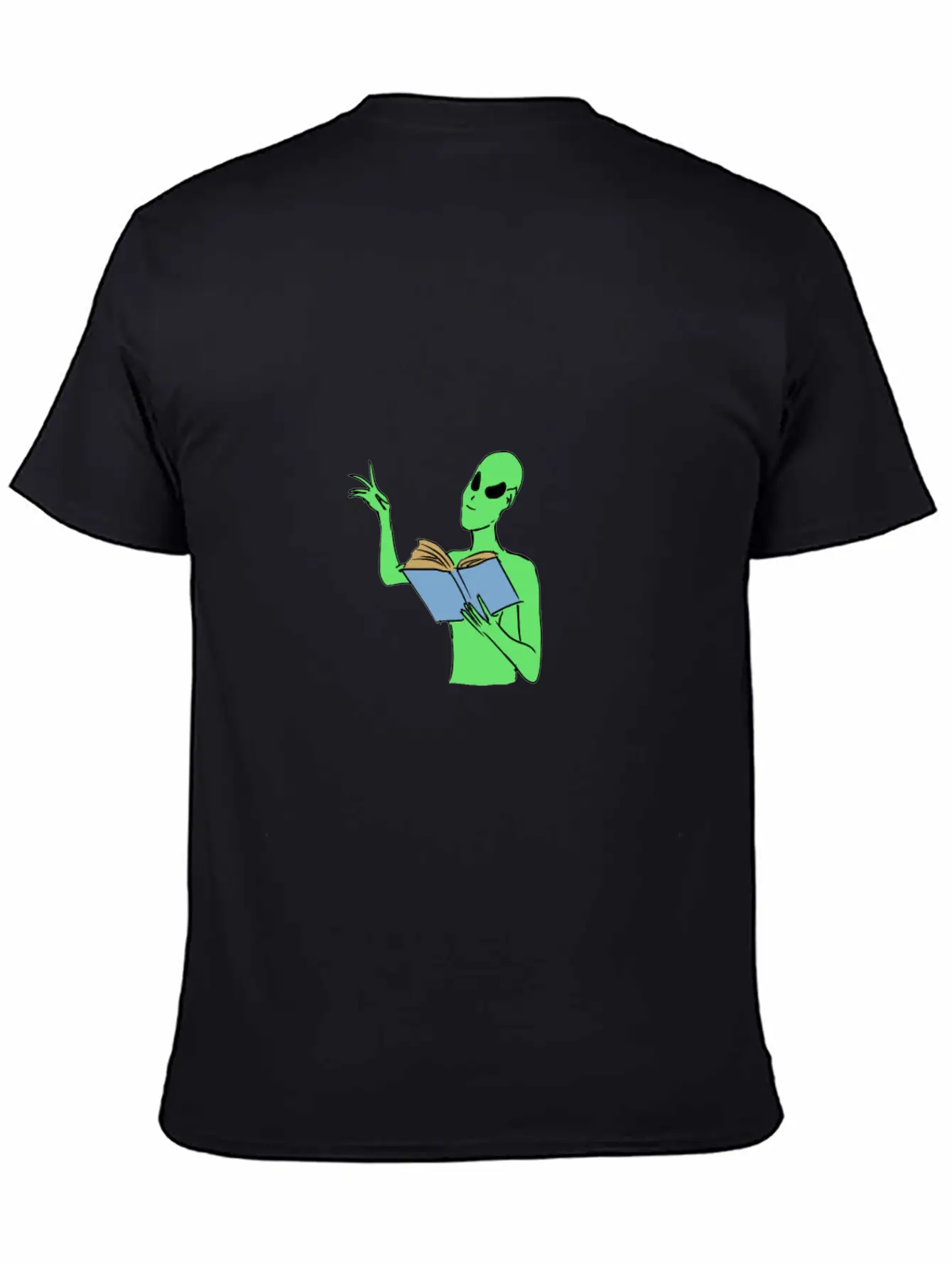 Alien Reading Unisex Casual T-Shirt – Clean Design For Daily Comfort