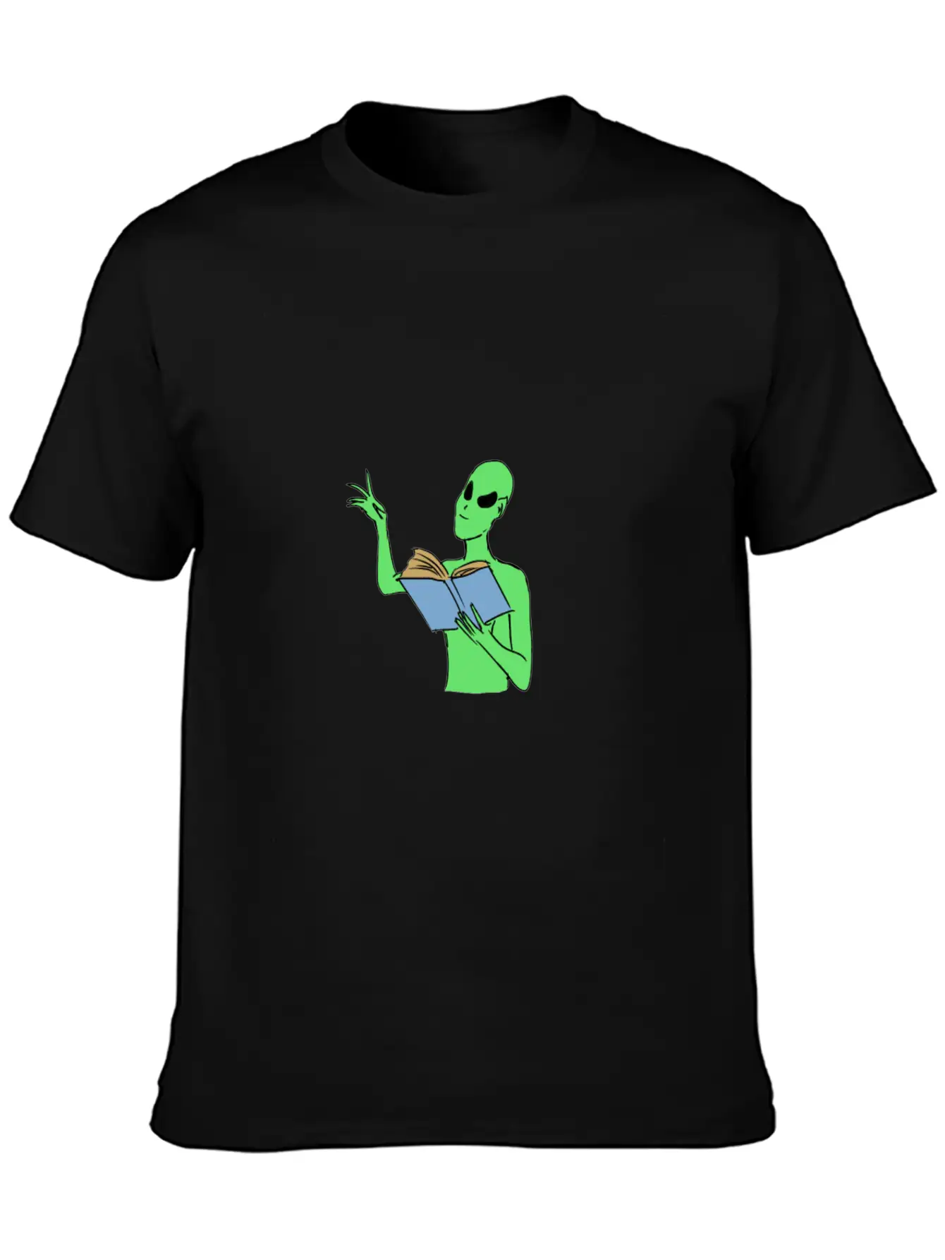 Alien Reading Unisex Casual T-Shirt – Clean Design For Daily Comfort