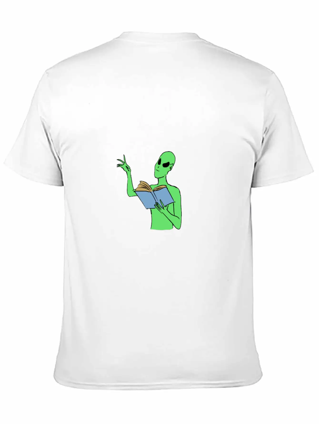 Alien Reading Unisex Casual T-Shirt – Clean Design For Daily Comfort