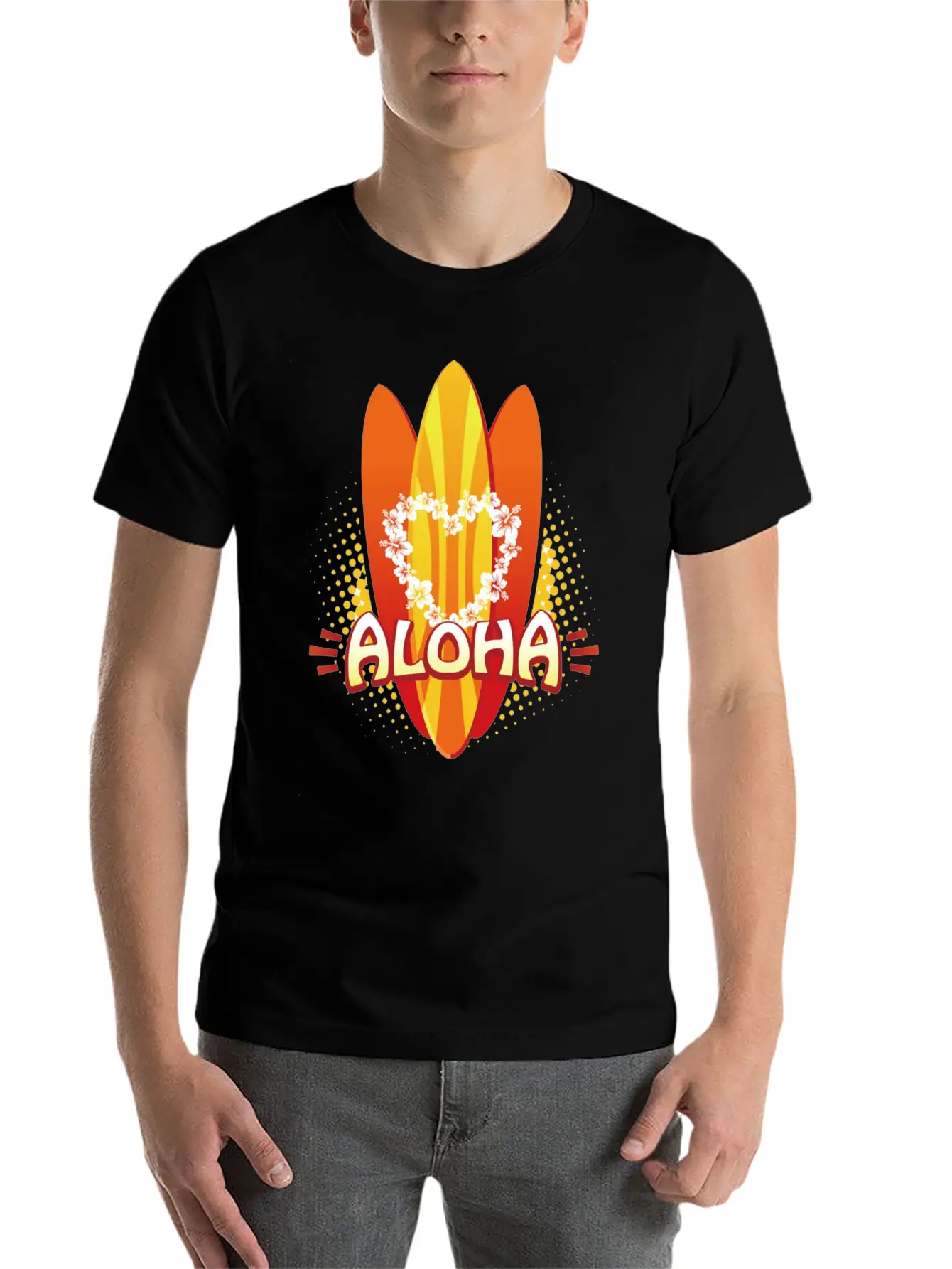 Aloha Love Unisex Casual T-Shirt – Clean Design For Daily Comfort