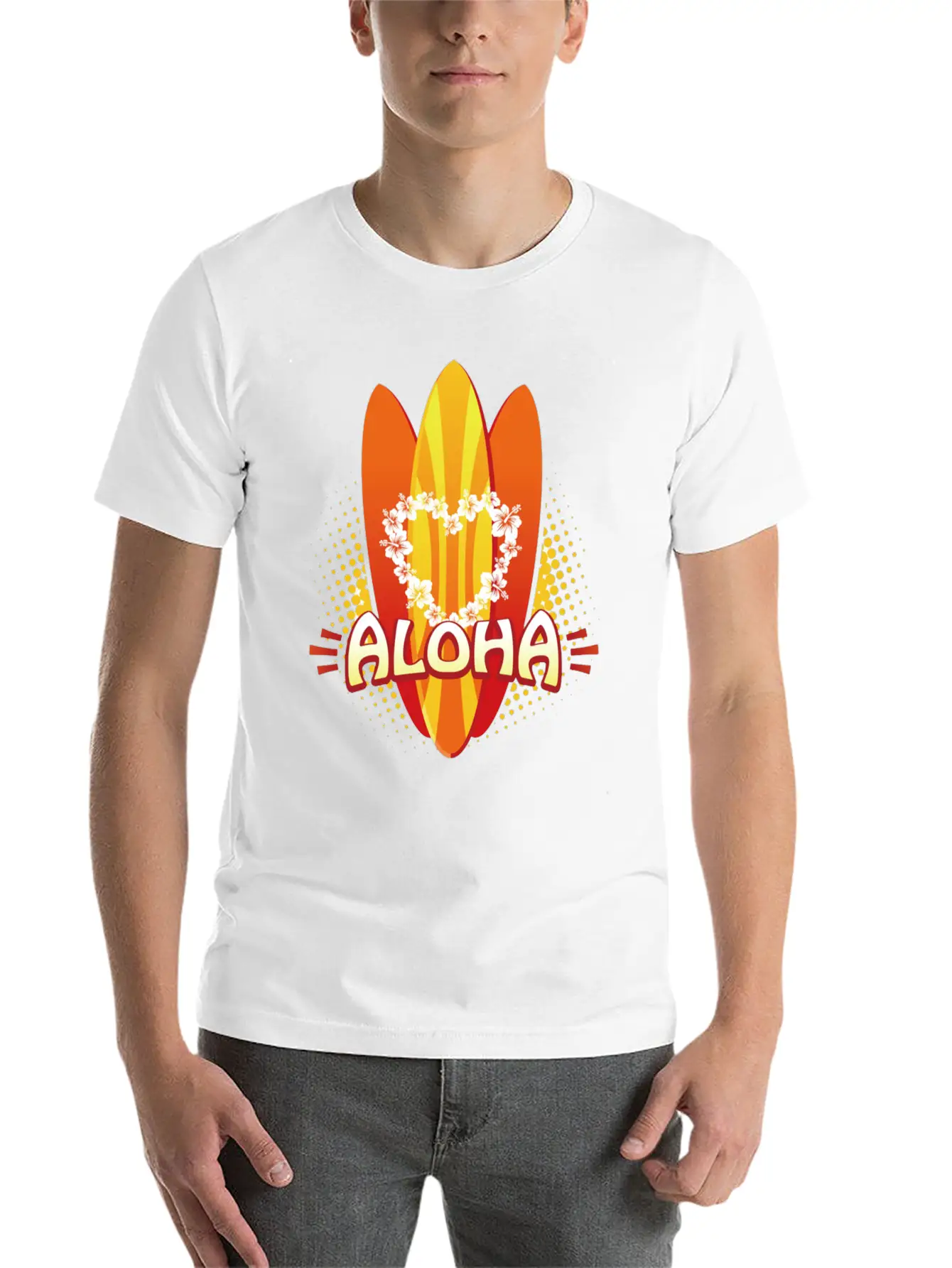 Aloha Love Unisex Casual T-Shirt – Clean Design For Daily Comfort
