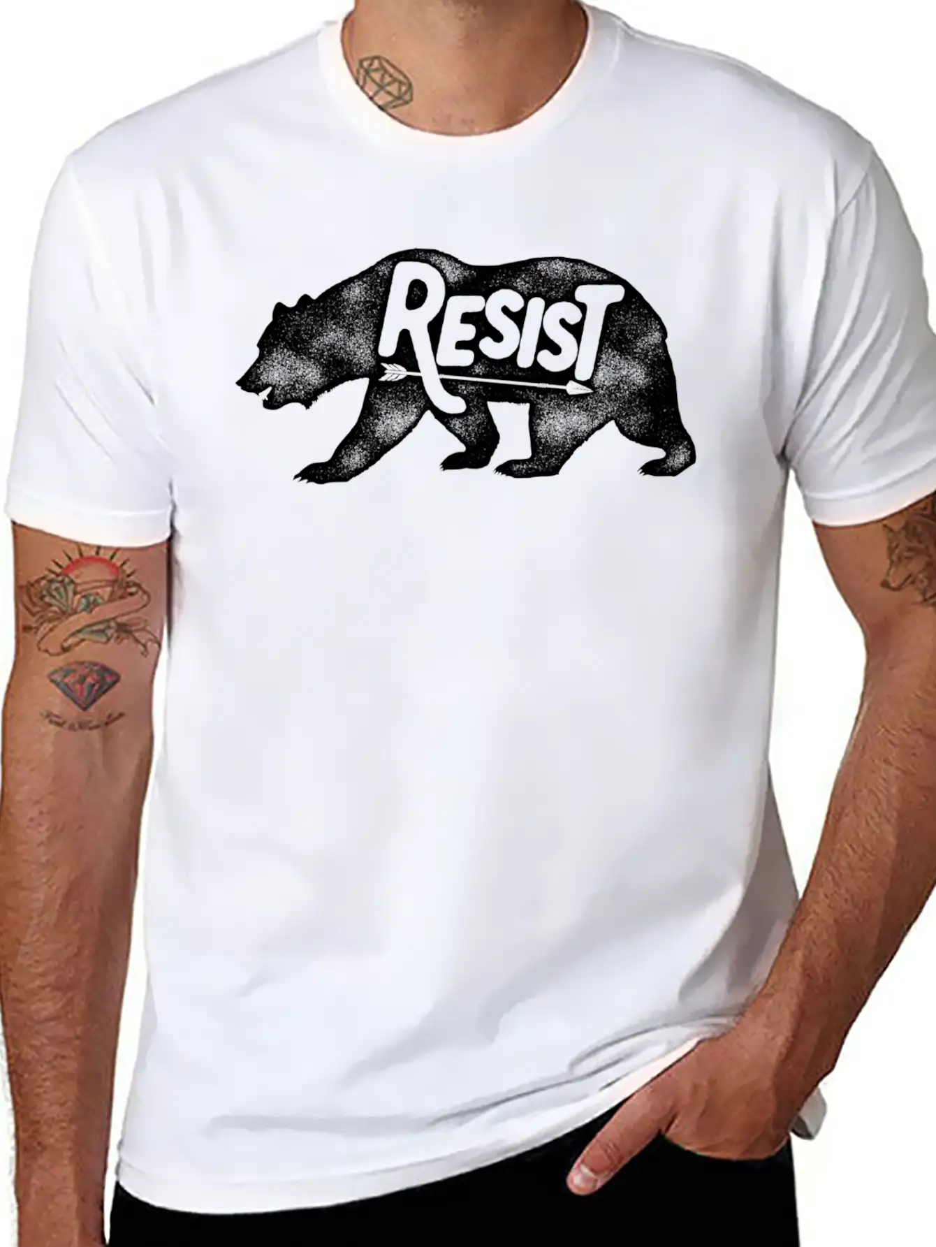 ALT US National Park Service Resist T Shirt Bear Unisex Casual T-Shirt – Clean Design For Daily Comfort