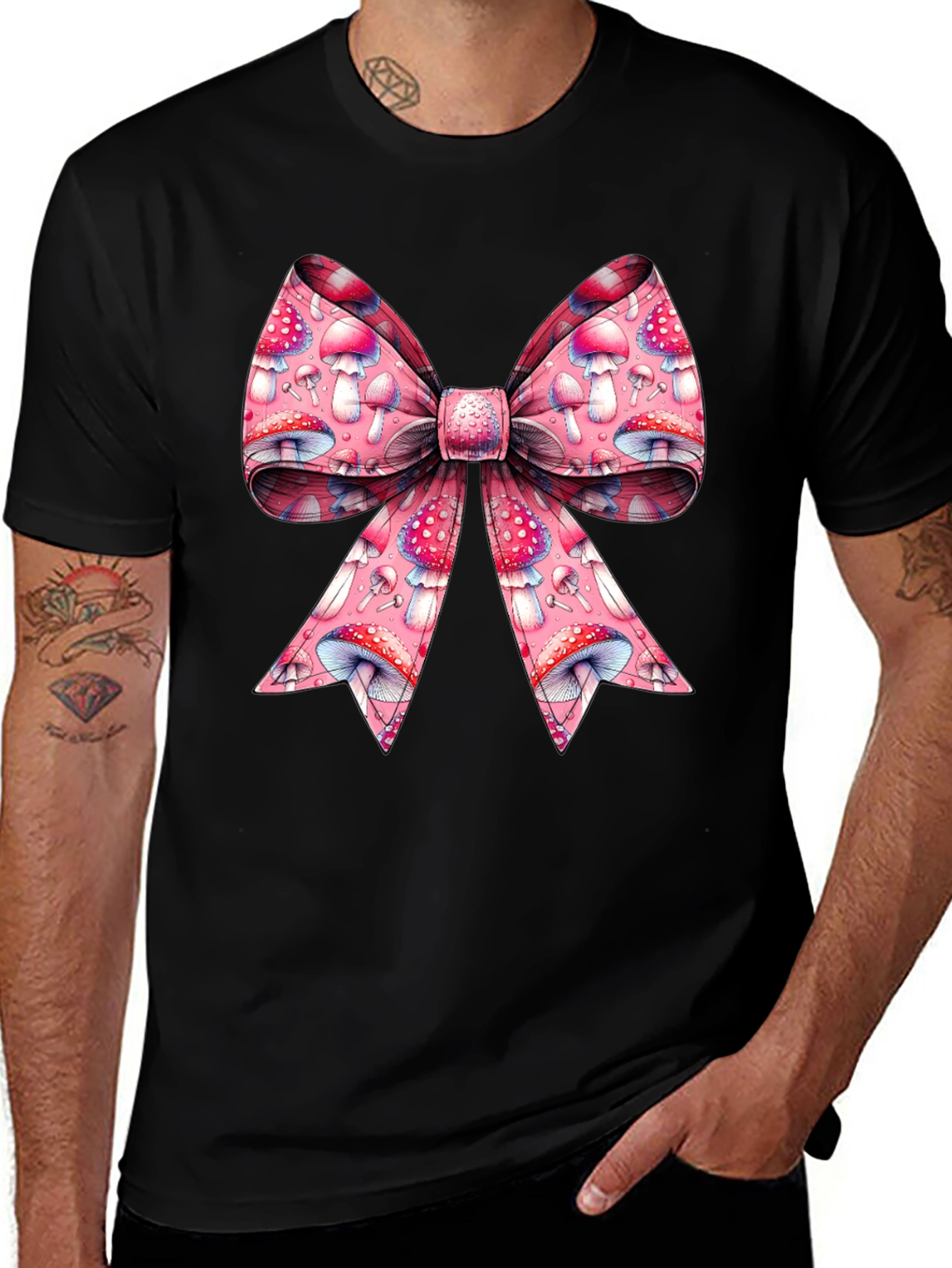 Mushroom Bow Graphic Tee