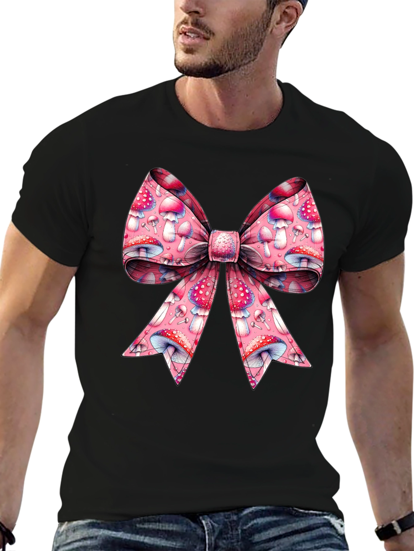 Mushroom Bow Graphic Tee