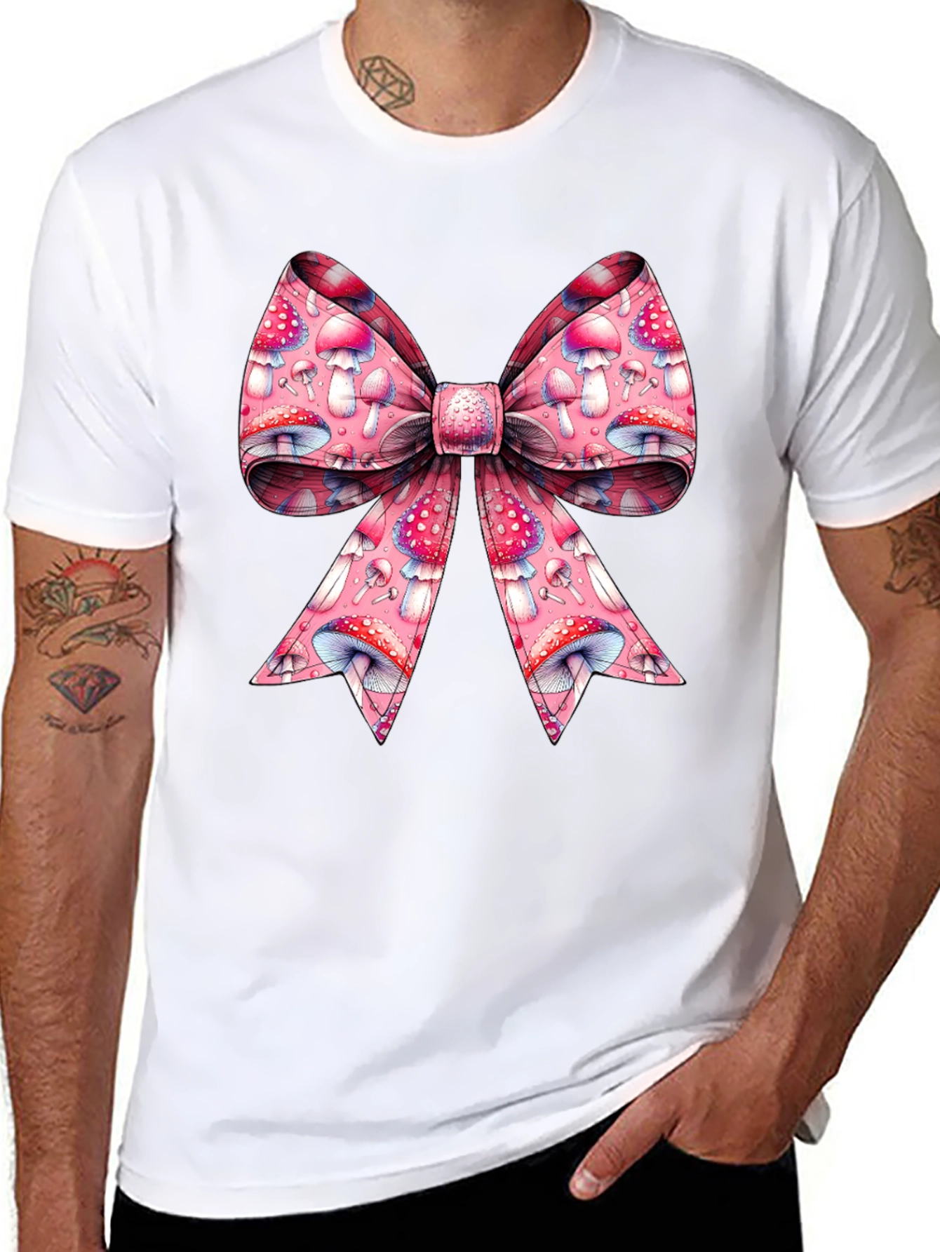 Mushroom Bow Graphic Tee