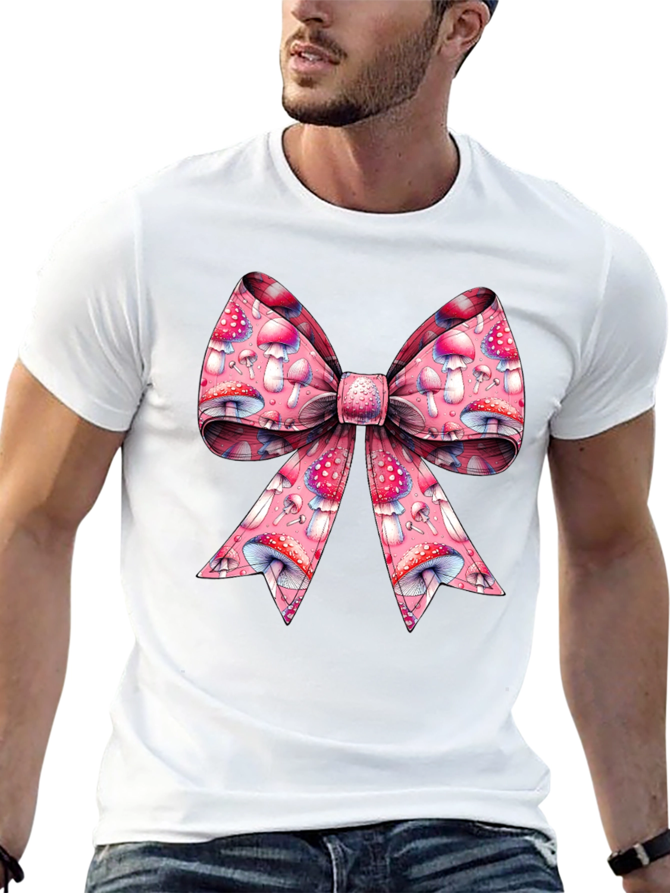 Mushroom Bow Graphic Tee