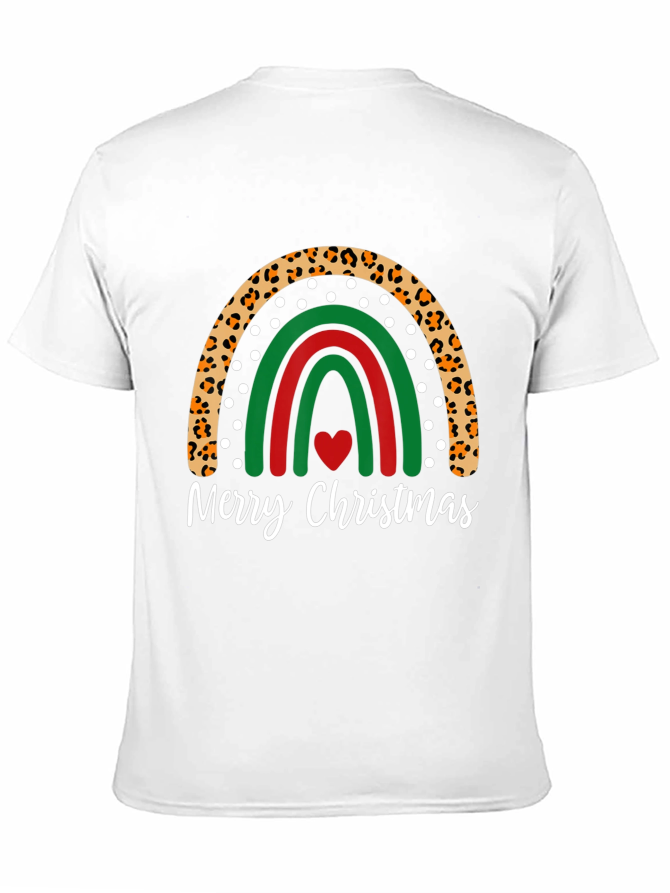 Festive Christmas Rainbow Graphic Tee