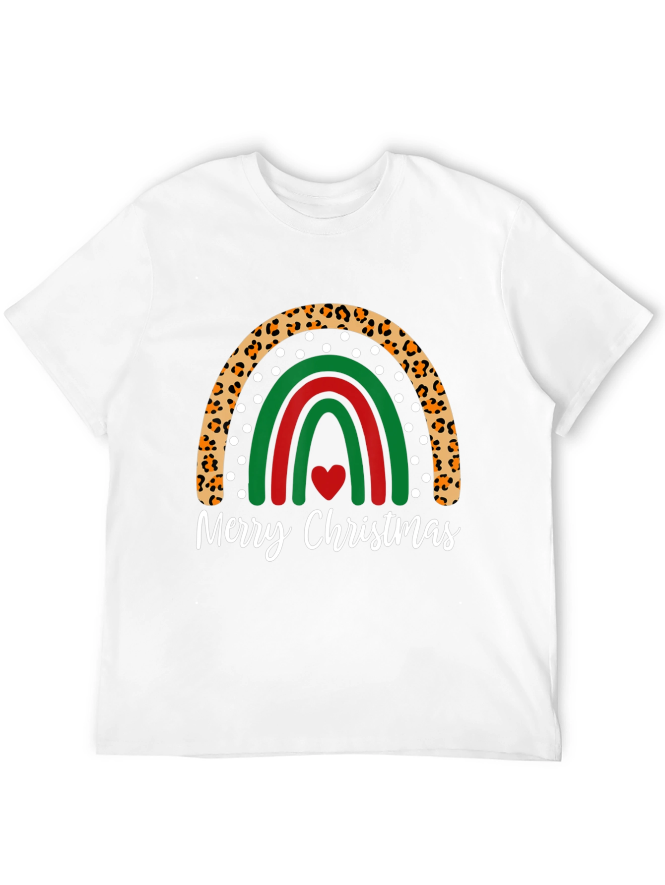 Festive Christmas Rainbow Graphic Tee
