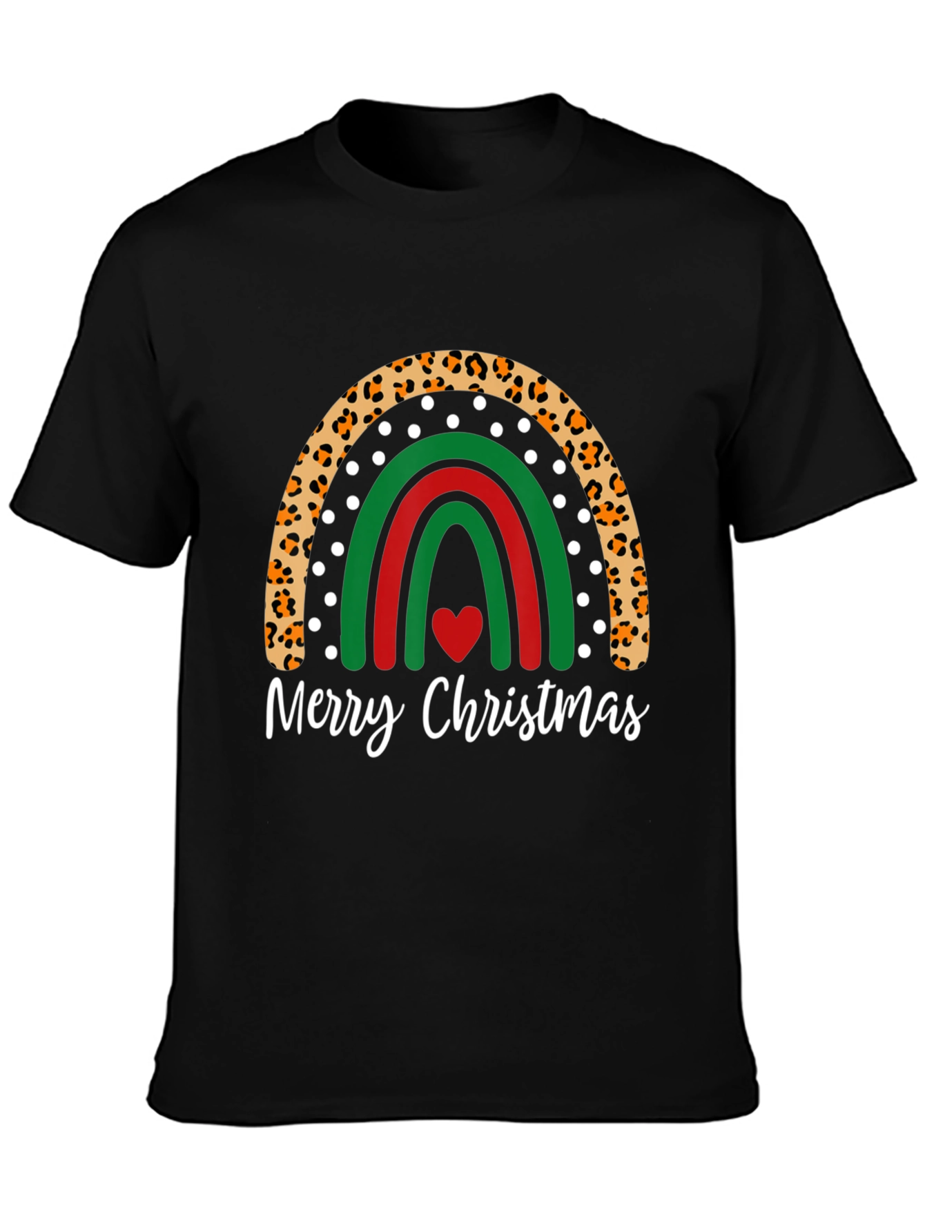 Festive Christmas Rainbow Graphic Tee
