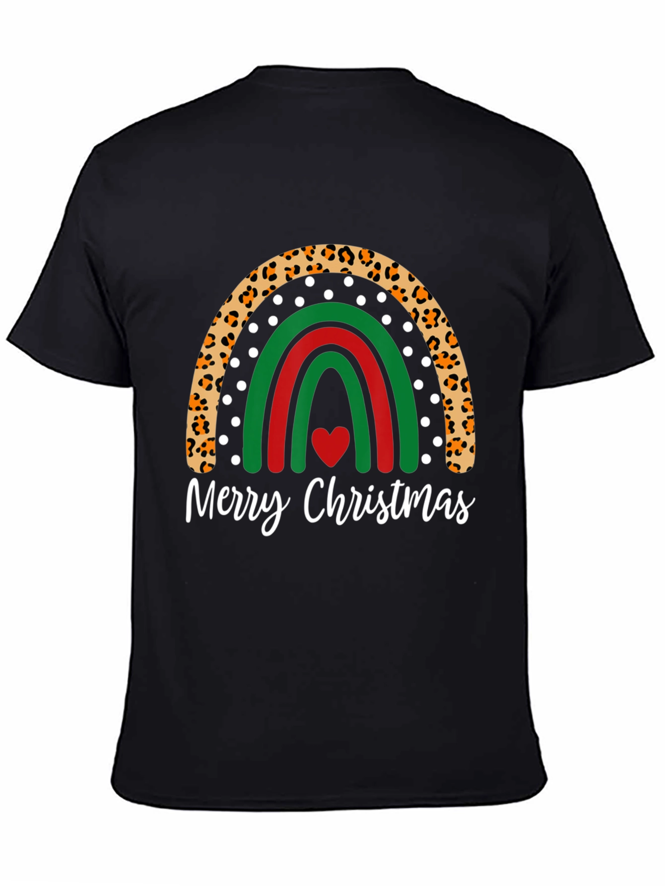 Festive Christmas Rainbow Graphic Tee