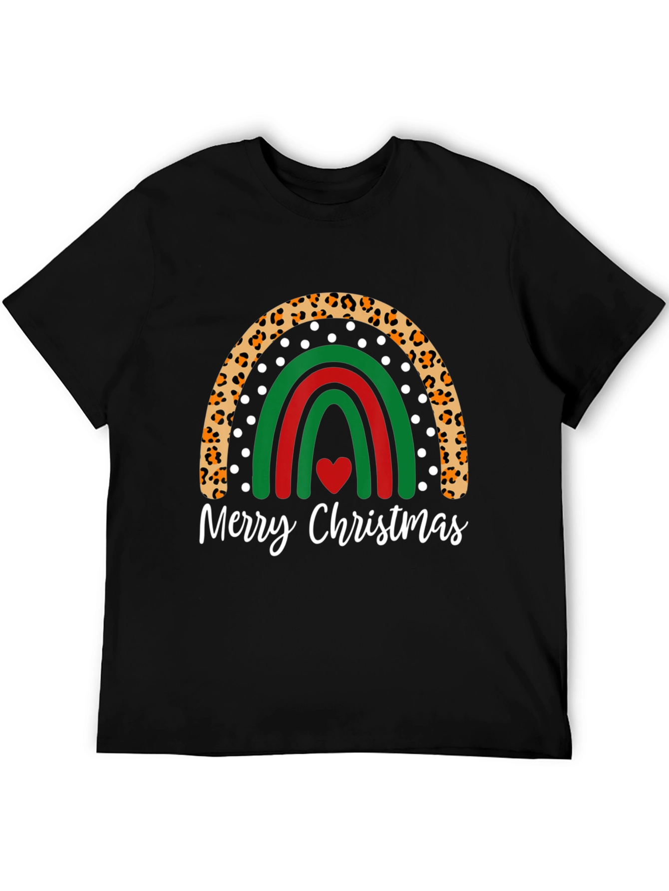 Festive Christmas Rainbow Graphic Tee