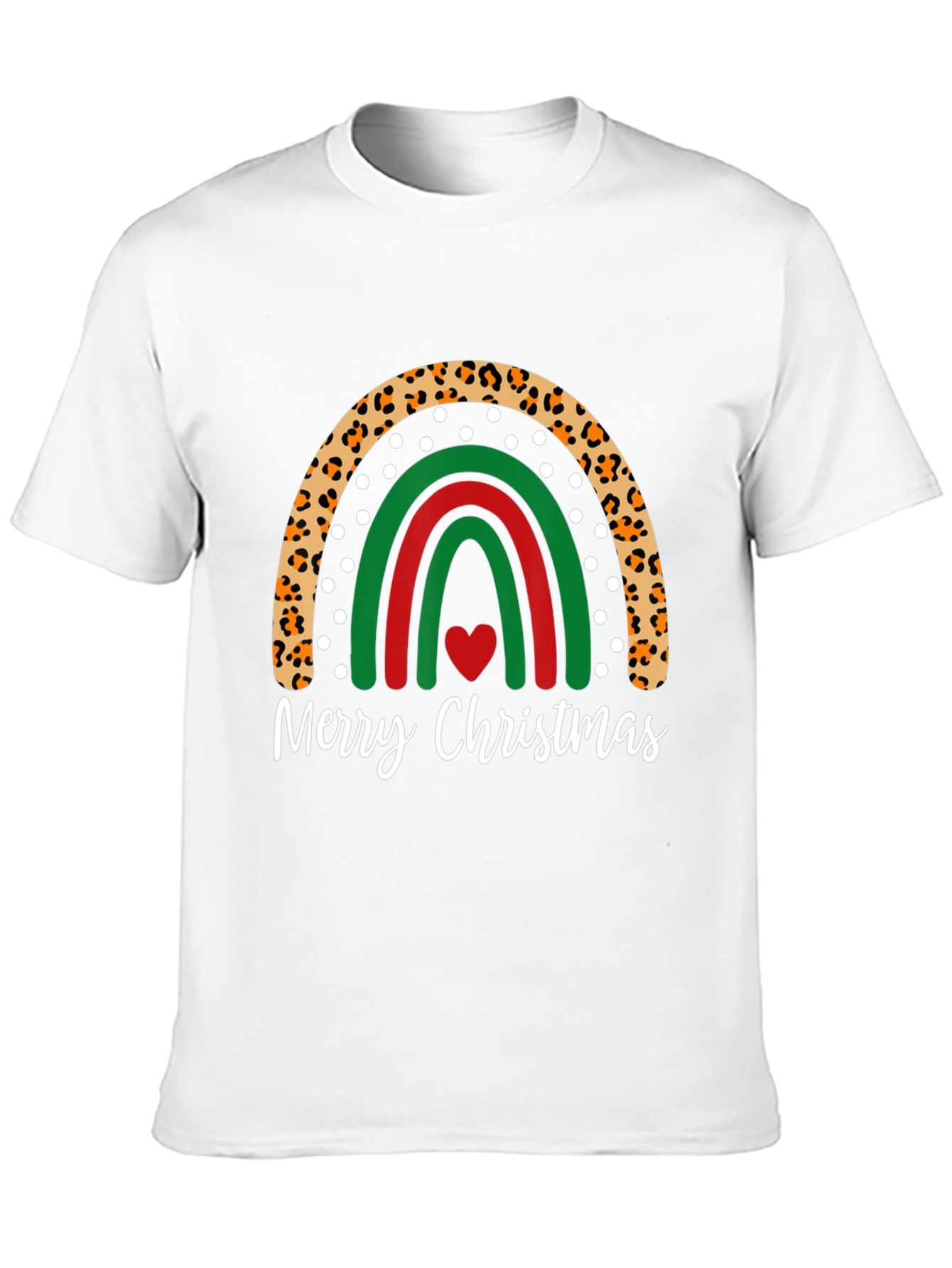 Festive Christmas Rainbow Graphic Tee