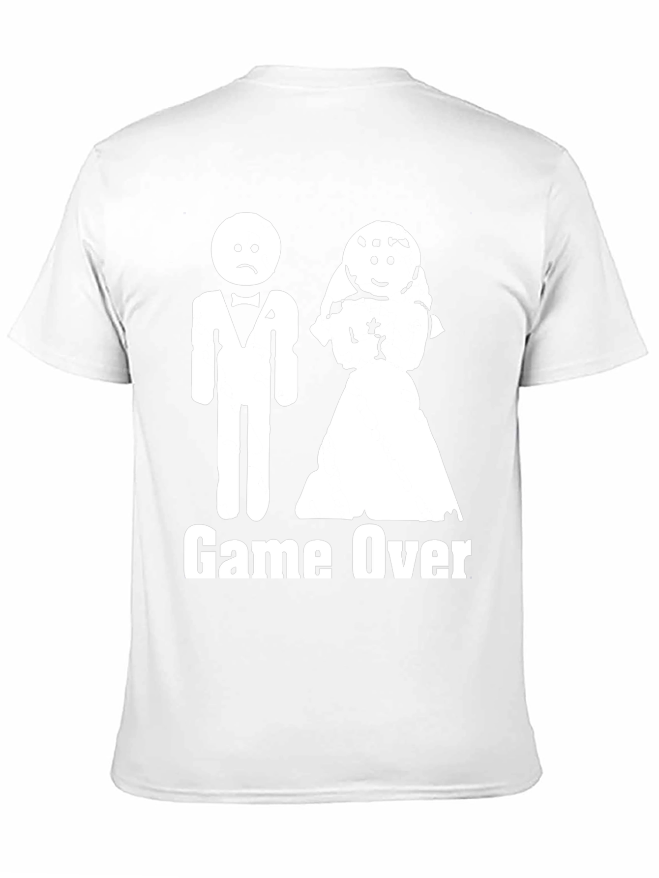 Game Over Marriage T-Shirt Funny Wedding Groom Gift