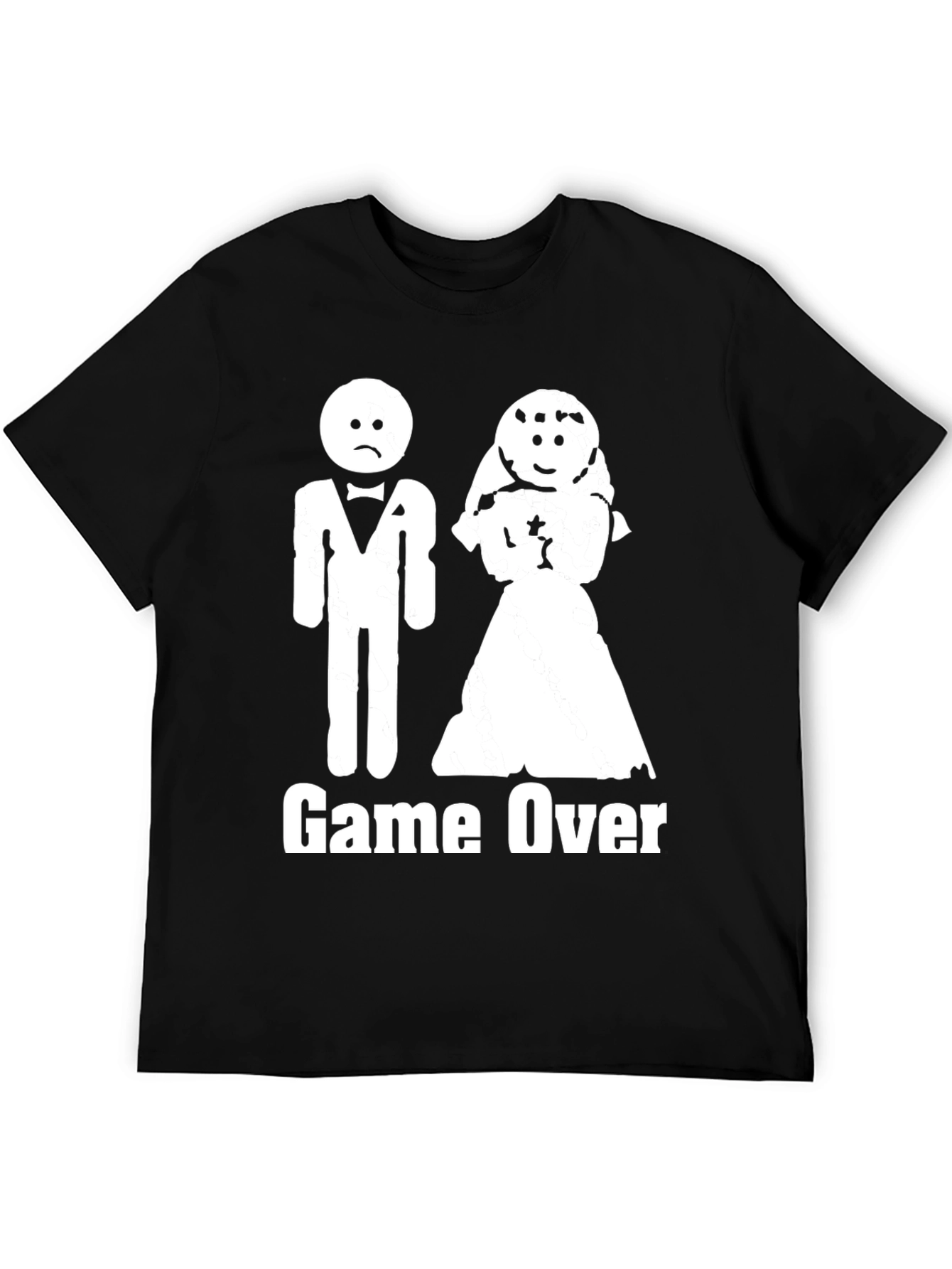 Game Over Marriage T-Shirt Funny Wedding Groom Gift