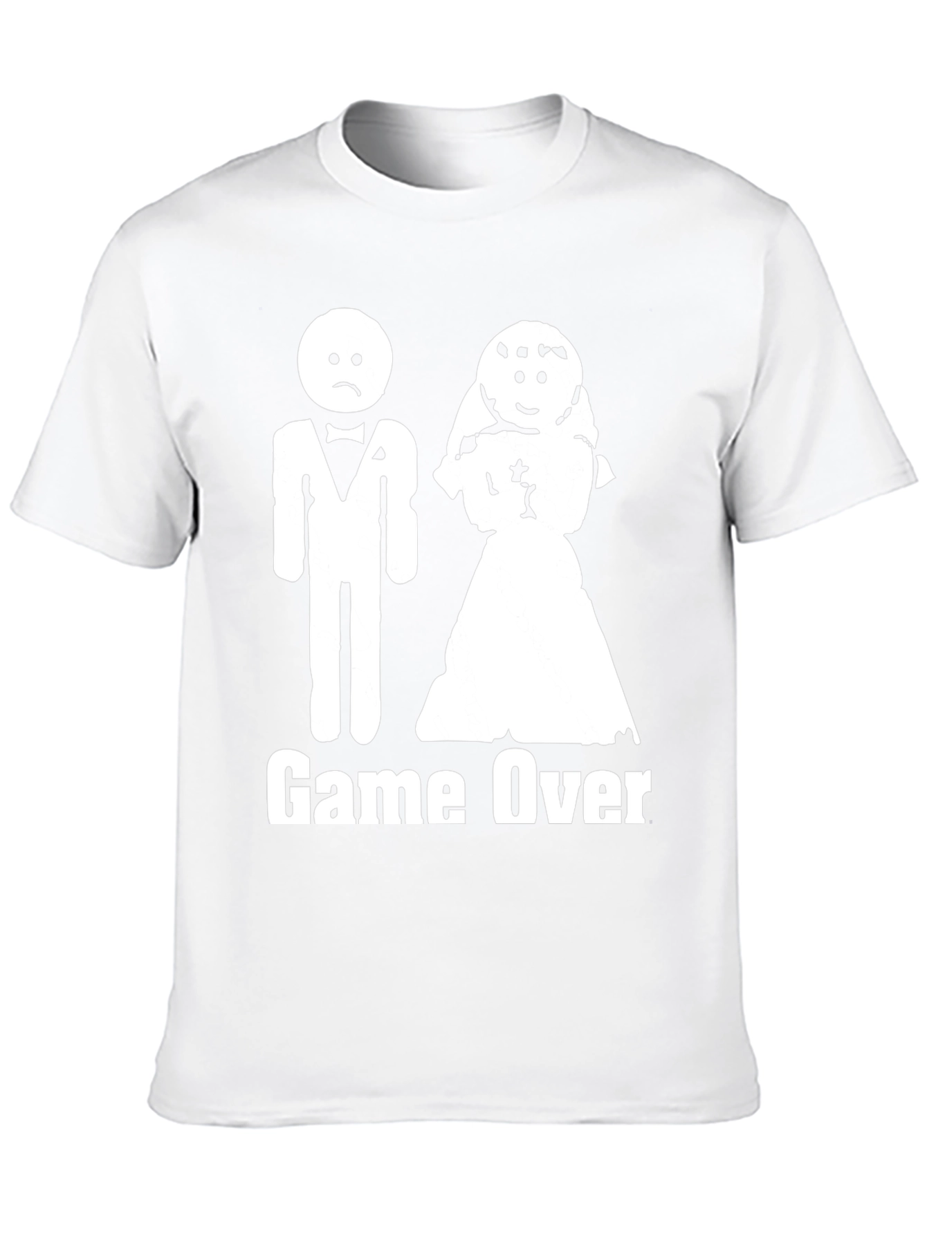 Game Over Marriage T-Shirt Funny Wedding Groom Gift