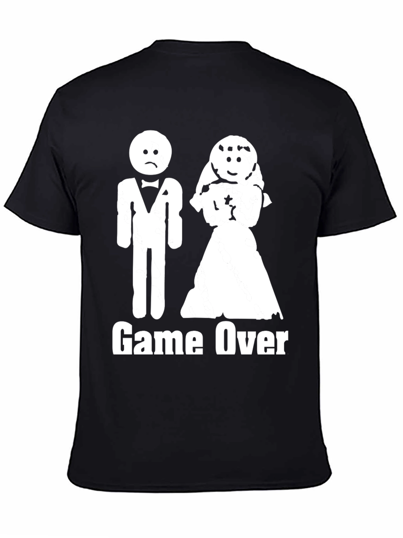 Game Over Marriage T-Shirt Funny Wedding Groom Gift