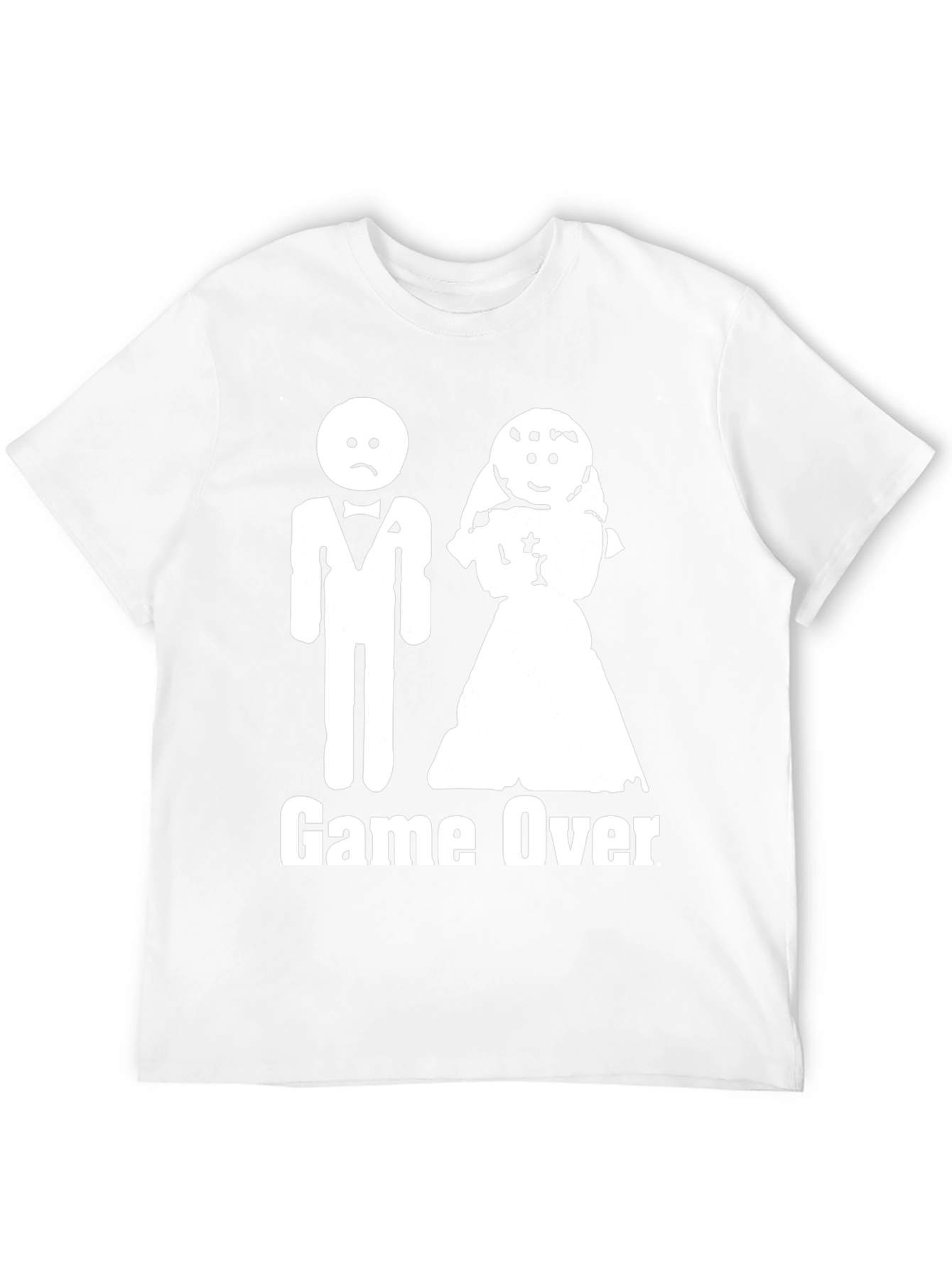 Game Over Marriage T-Shirt Funny Wedding Groom Gift