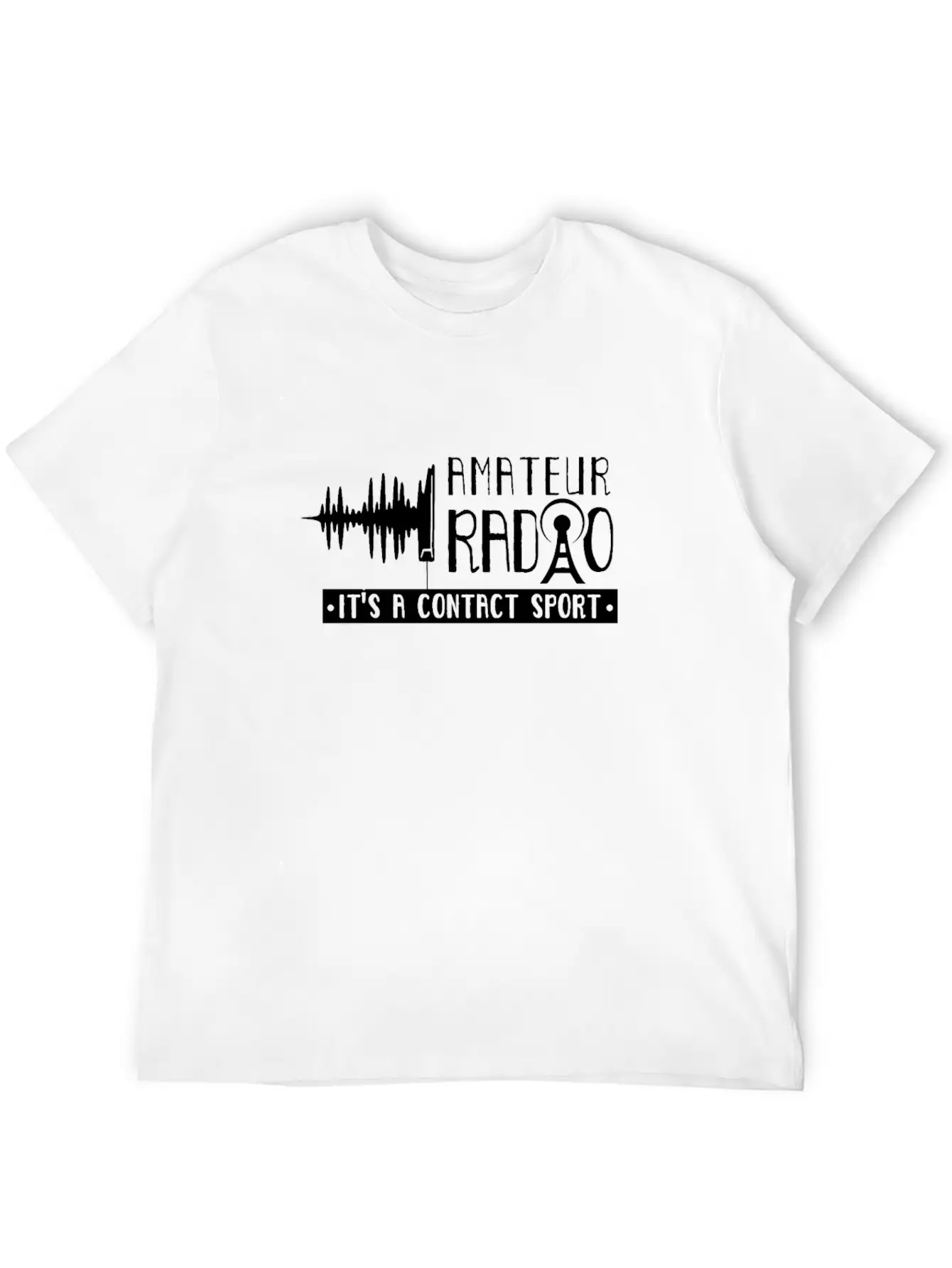 Amateur Radio It's A Contact Sport Ham Operator Unisex Casual T-Shirt – Clean Design For Daily Comfort