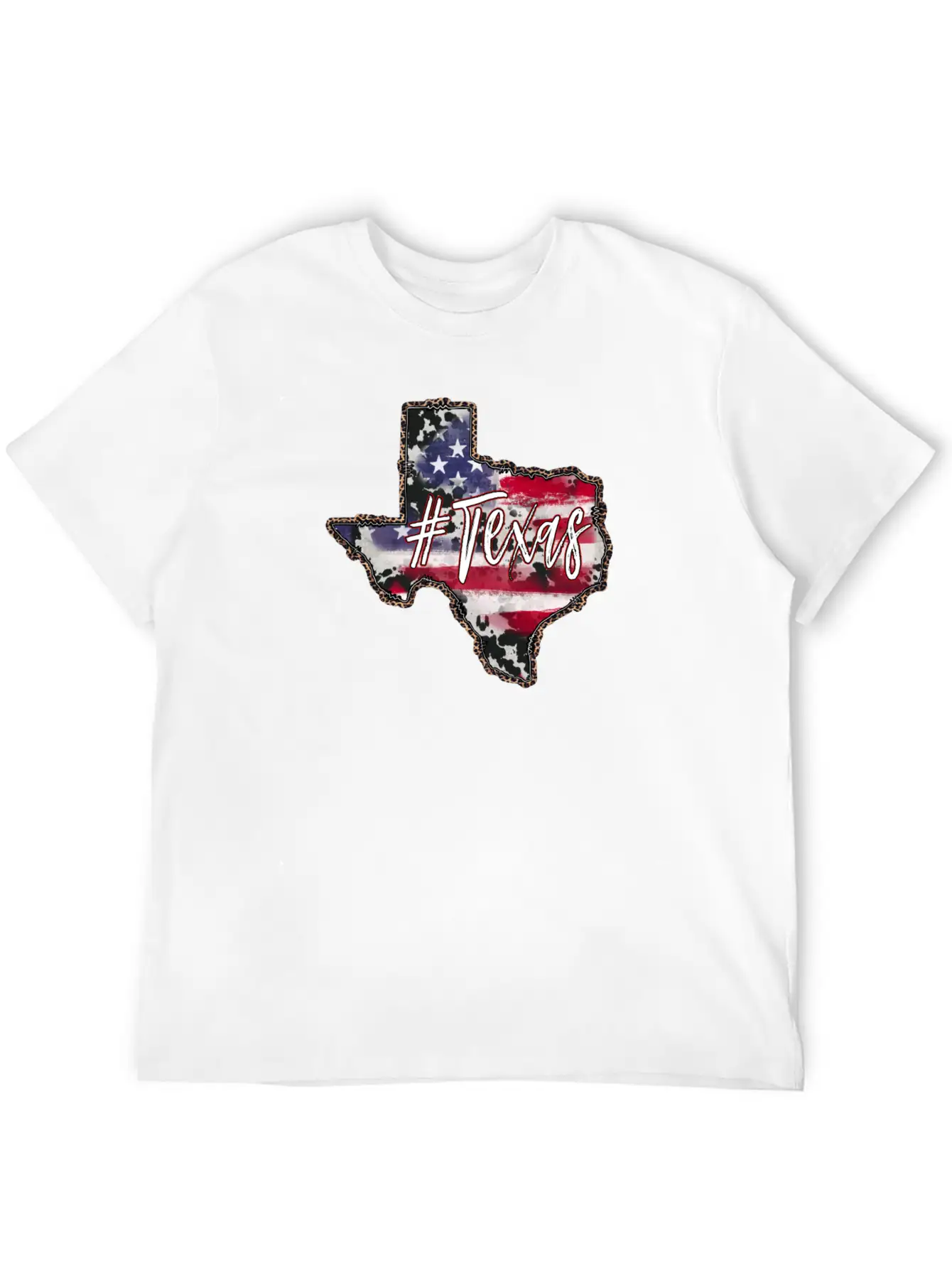 American Flag Texas Unisex Casual T-Shirt – Clean Design For Daily Comfort