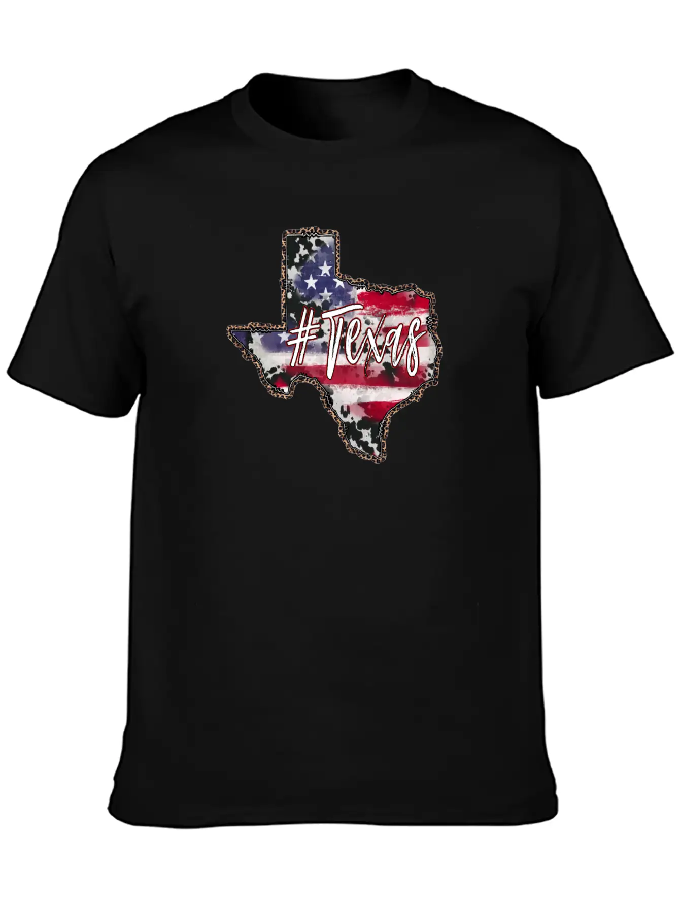 American Flag Texas Unisex Casual T-Shirt – Clean Design For Daily Comfort