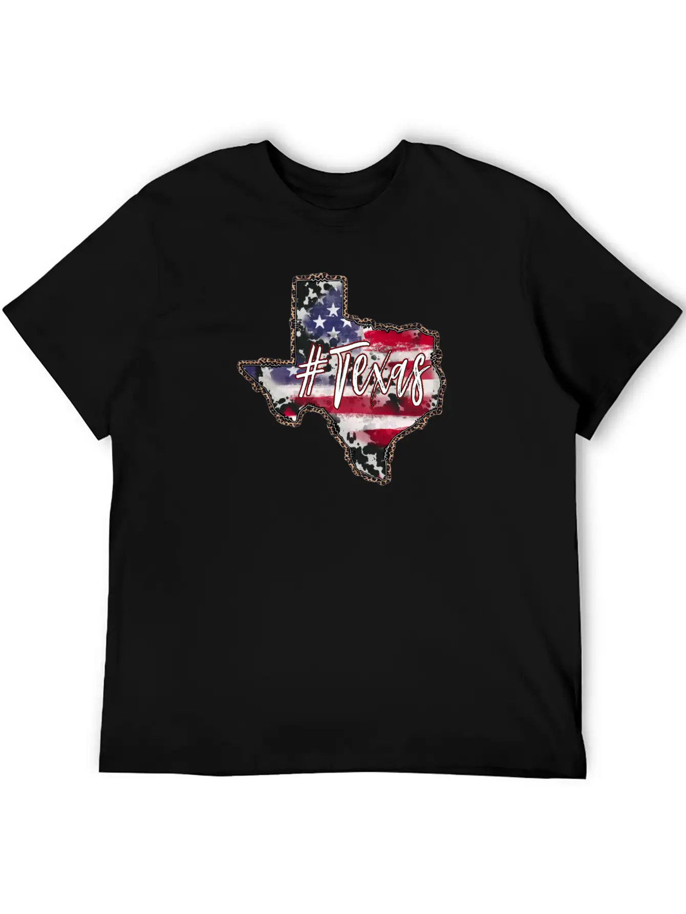 American Flag Texas Unisex Casual T-Shirt – Clean Design For Daily Comfort