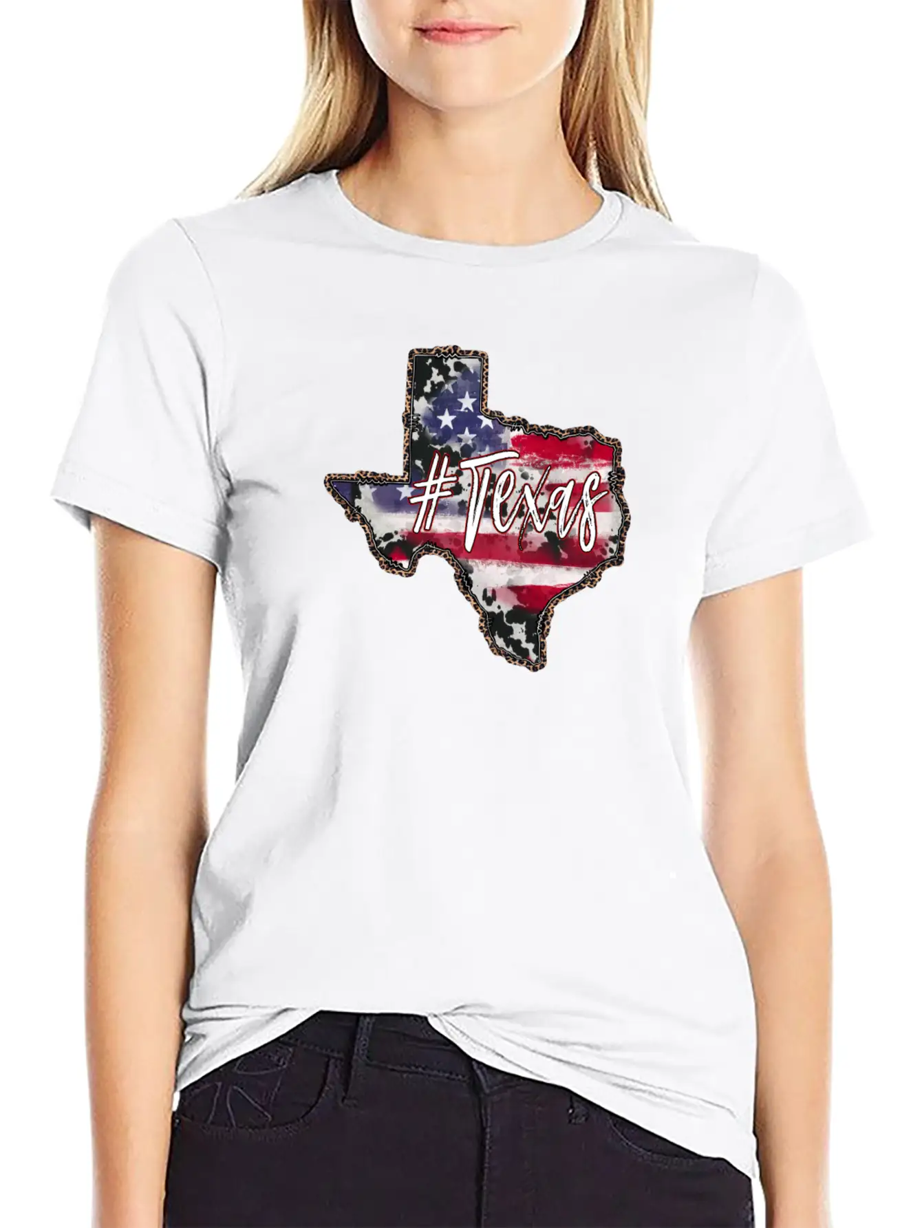 American Flag Texas Unisex Casual T-Shirt – Clean Design For Daily Comfort
