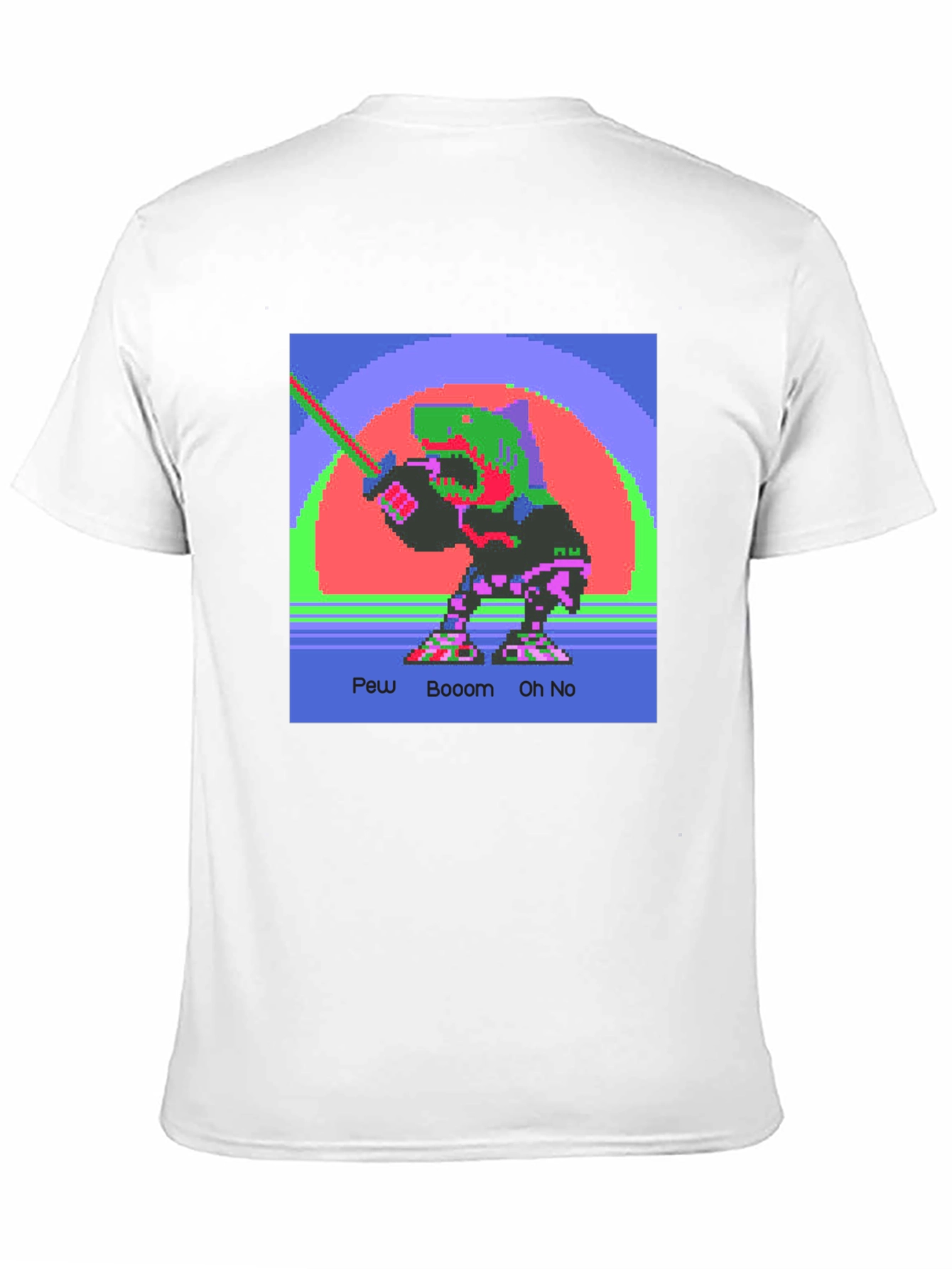 Retro 8-Bit Dinosaur Graphic Tee