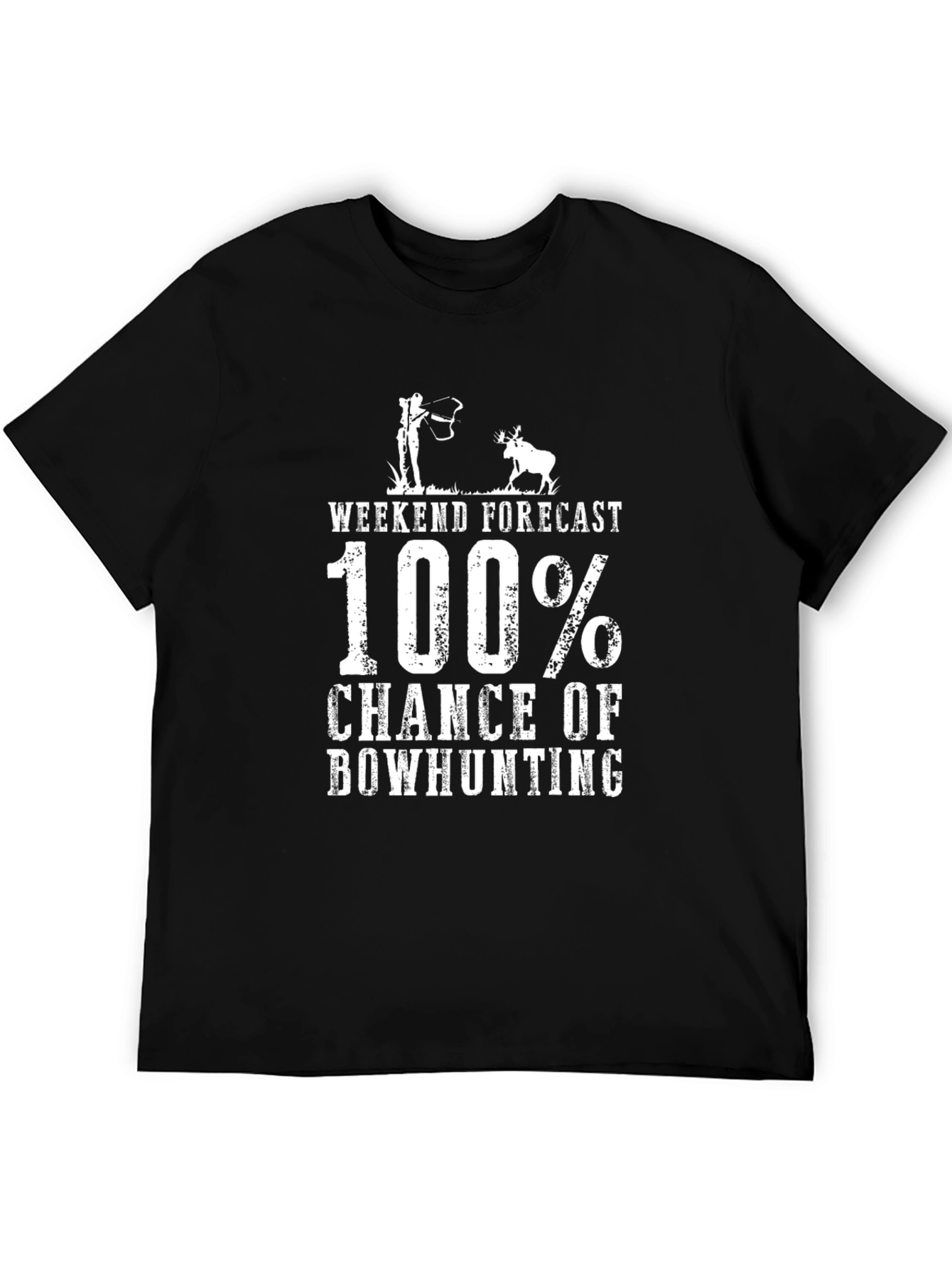 Bowhunting Forecast T-Shirt - 100% Chance!