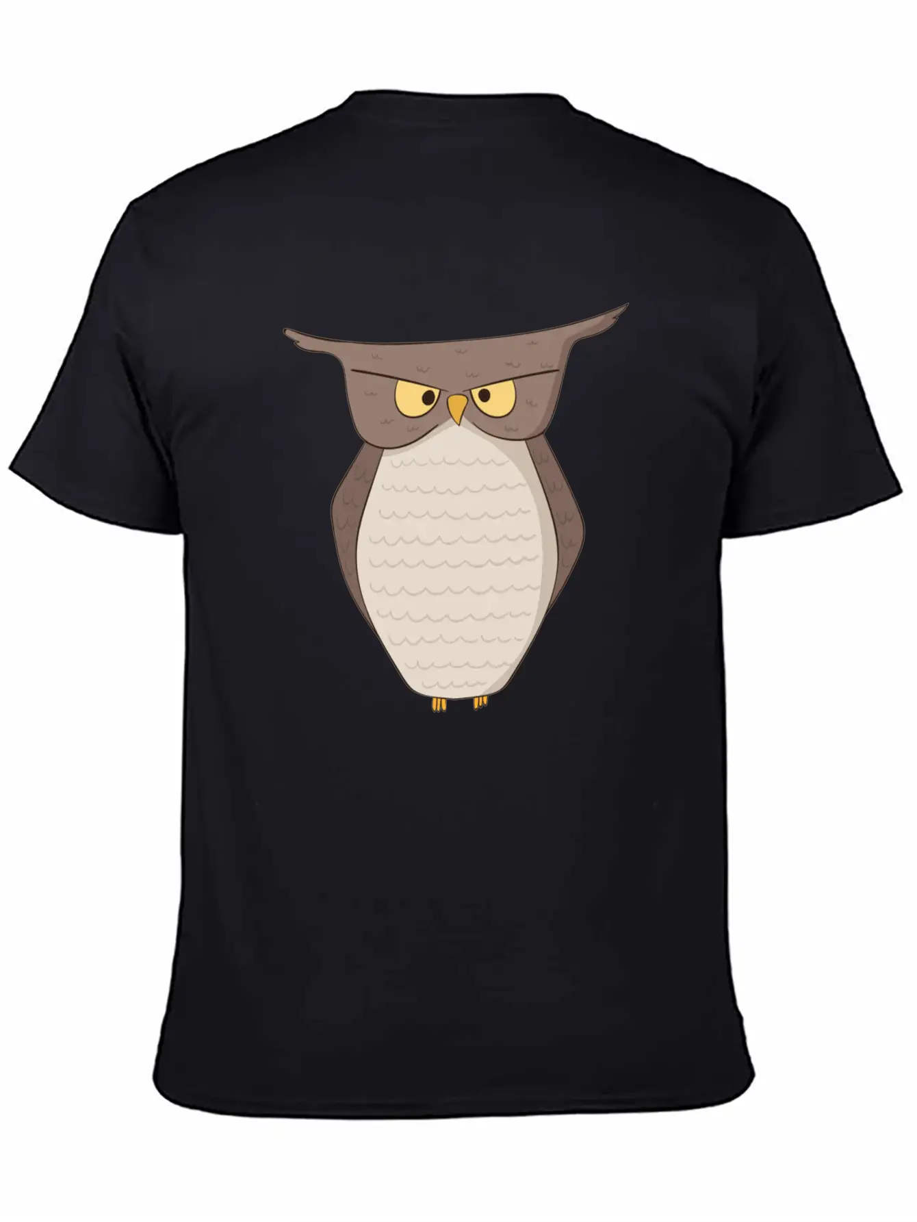 Angry Owl Unisex Casual T-Shirt – Clean Design For Daily Comfort
