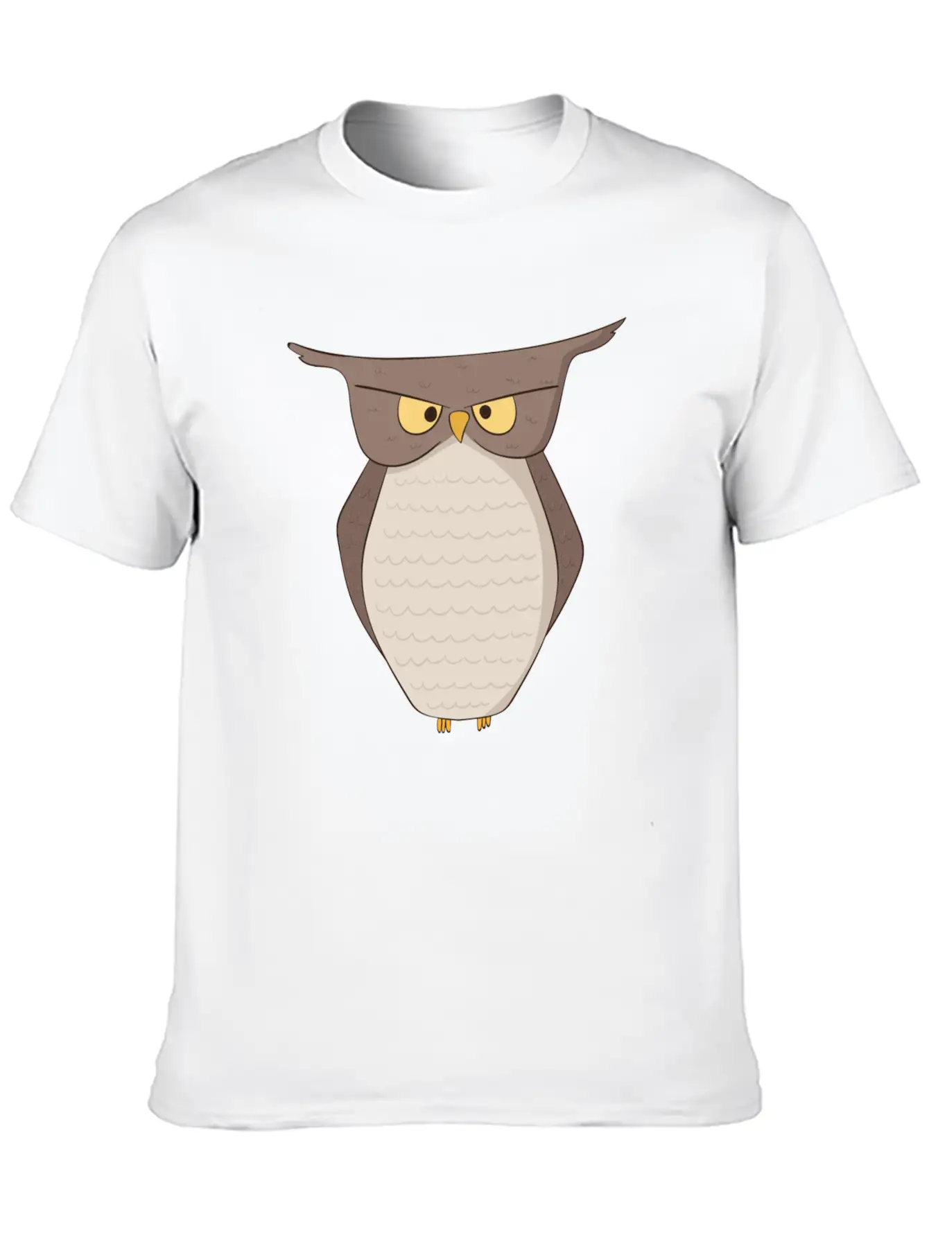 Angry Owl Unisex Casual T-Shirt – Clean Design For Daily Comfort