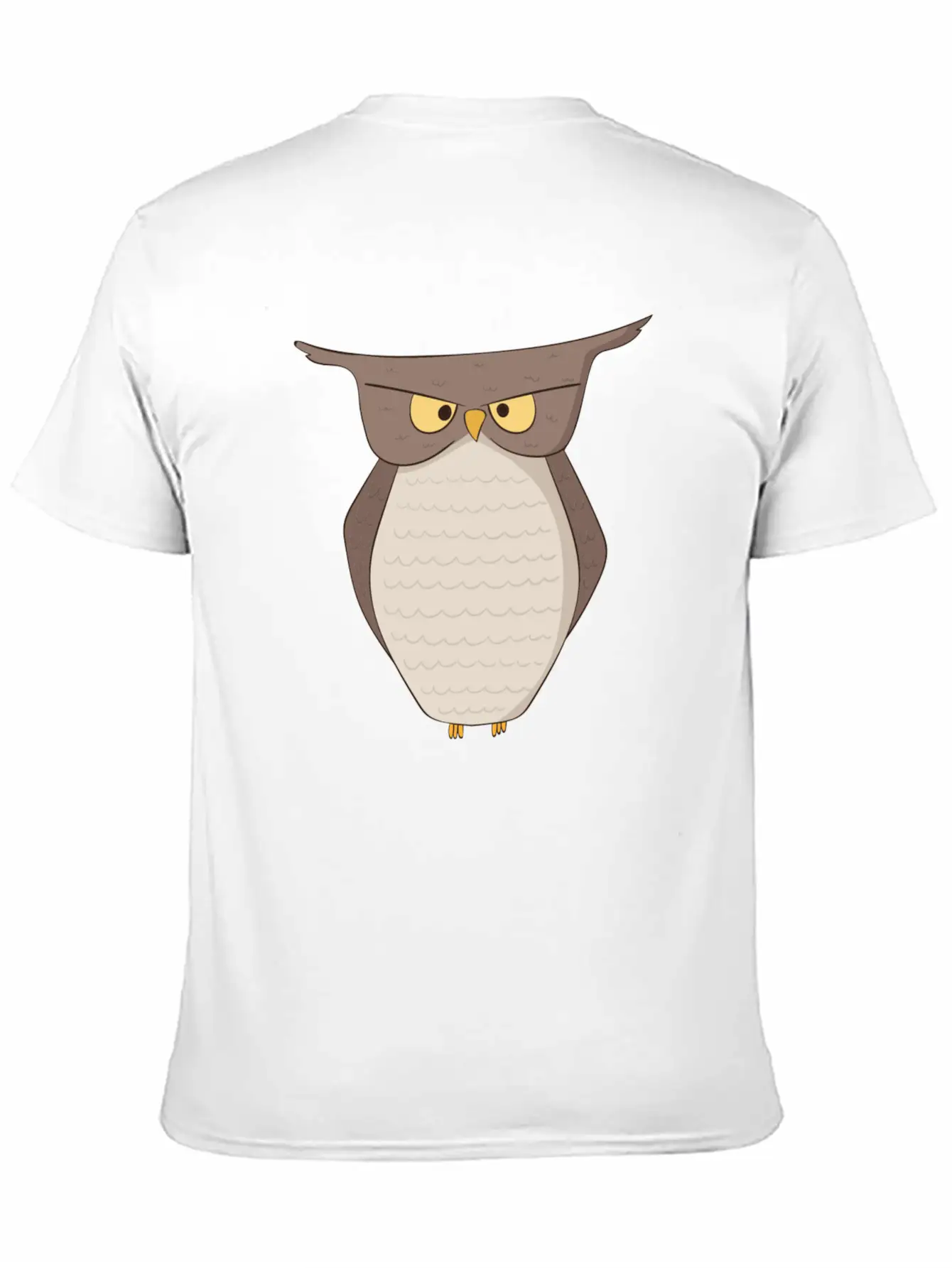 Angry Owl Unisex Casual T-Shirt – Clean Design For Daily Comfort