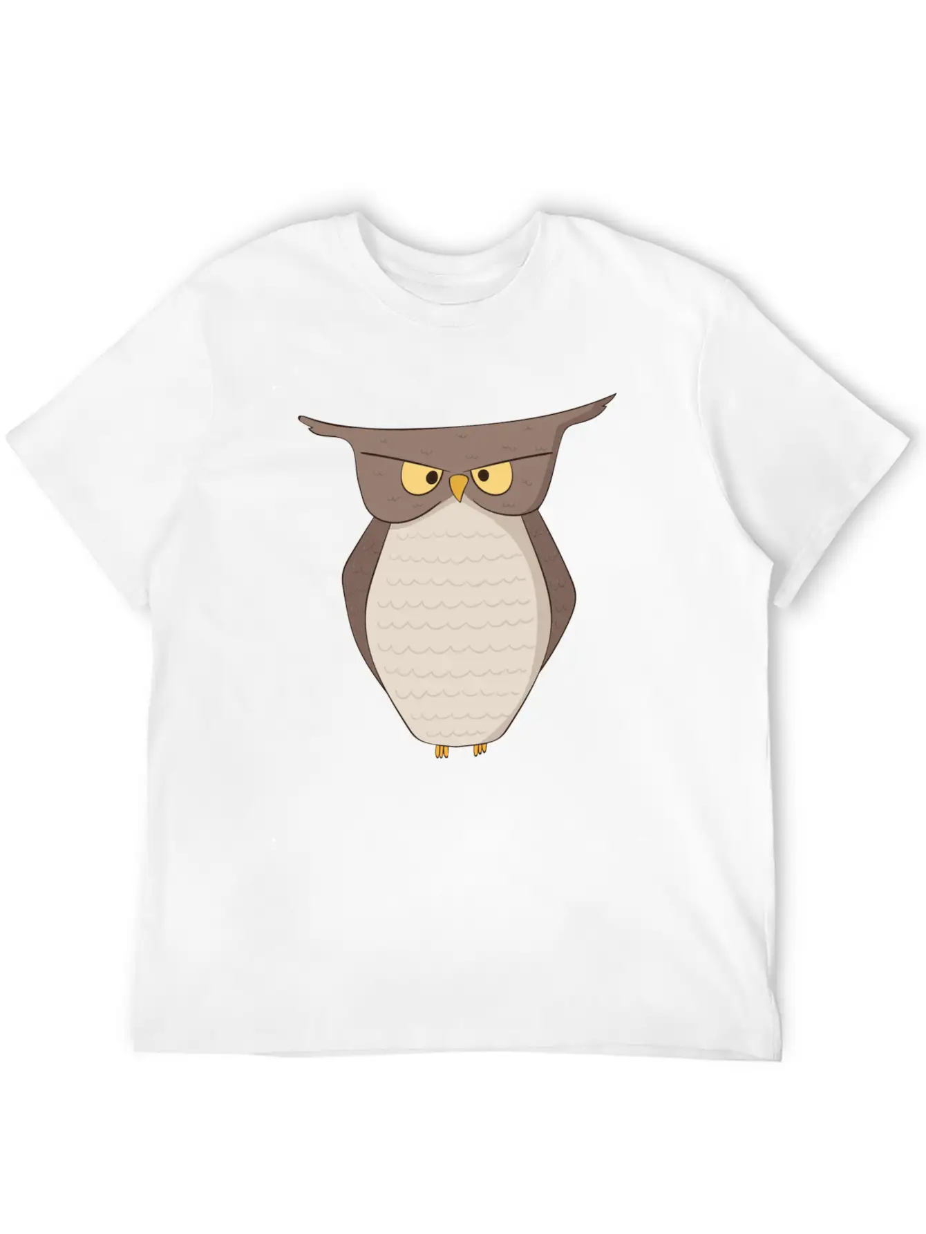 Angry Owl Unisex Casual T-Shirt – Clean Design For Daily Comfort