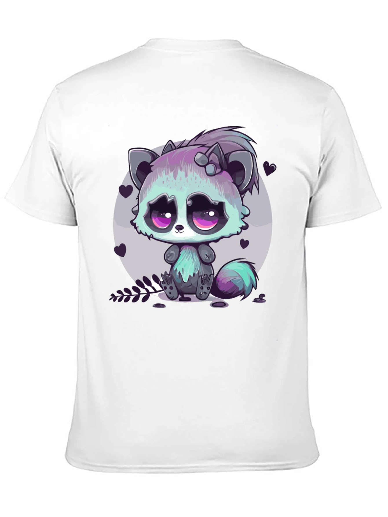 Cute Raccoon Graphic Tee - Unique Anime Style