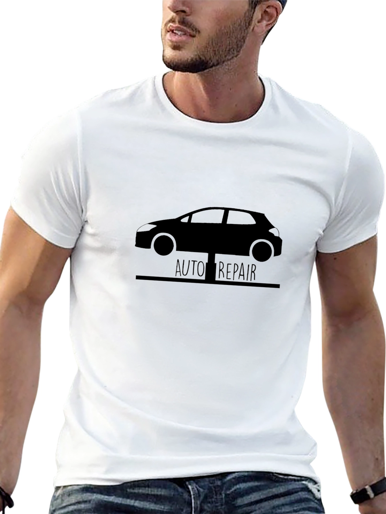 Auto Repair Graphic Tee - Black
